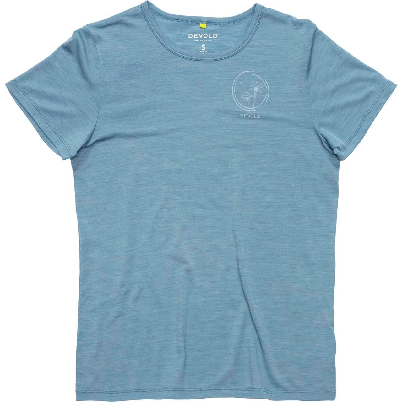 Devold Womens Active Spring Tee (Blå (SKYBLUE) Small)