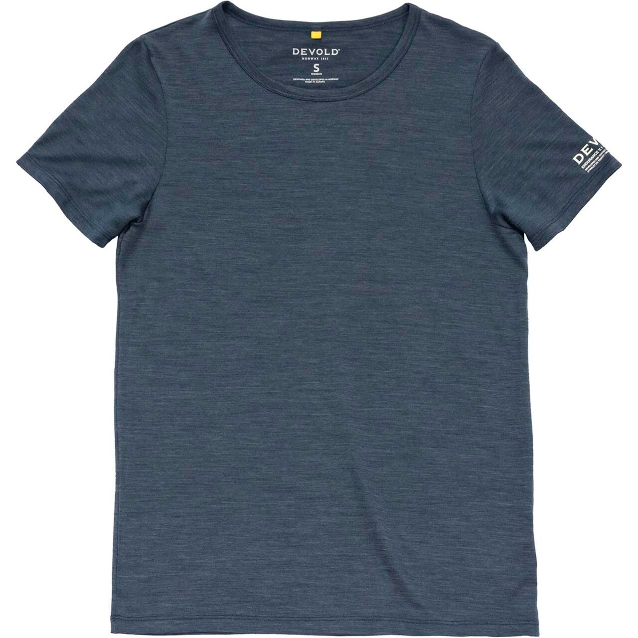Devold Womens Active Stamp Tee (Blå (NIGHT) Large)