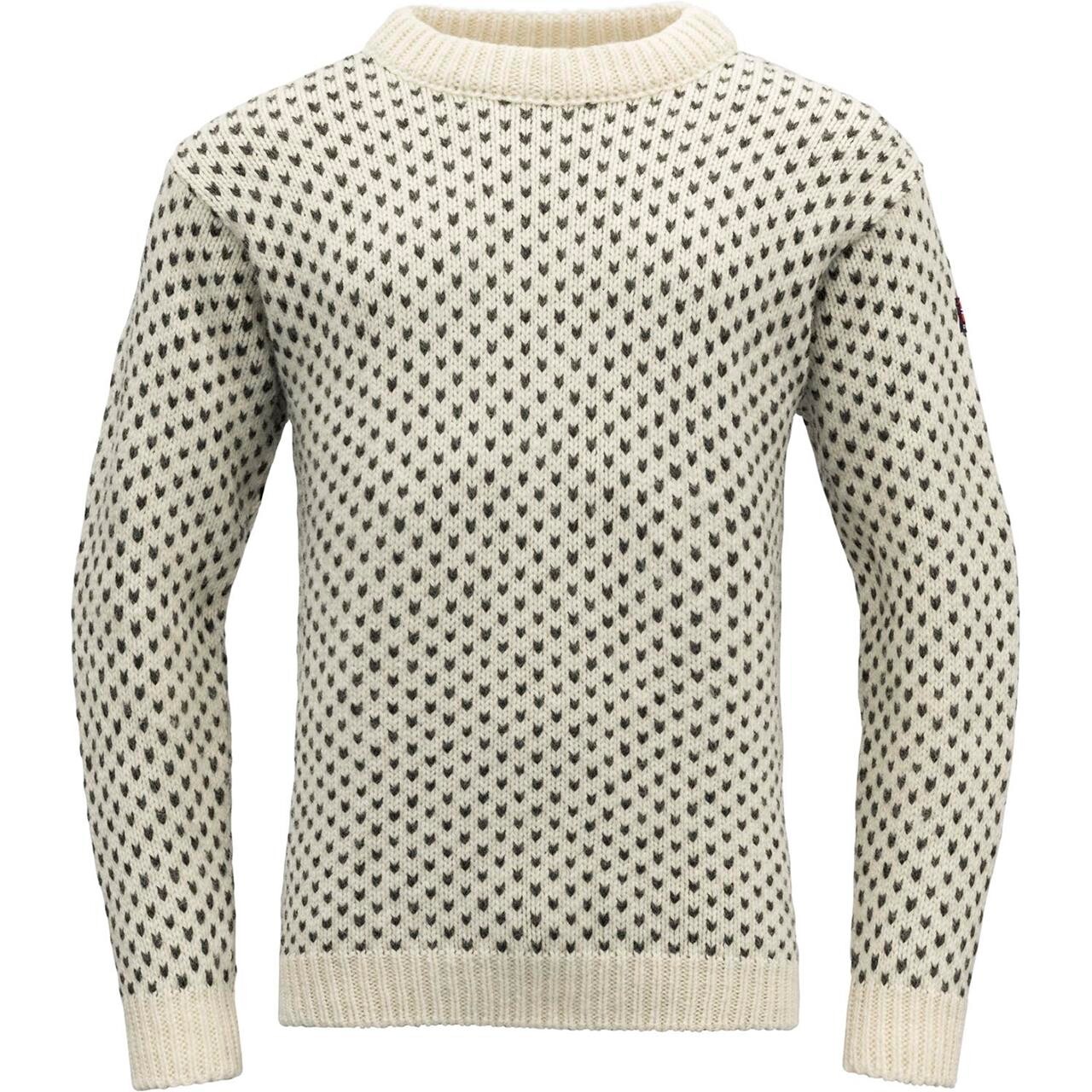 Devold Nordsjø Wool Sweater (Hvid (OFFWHITE) Medium)