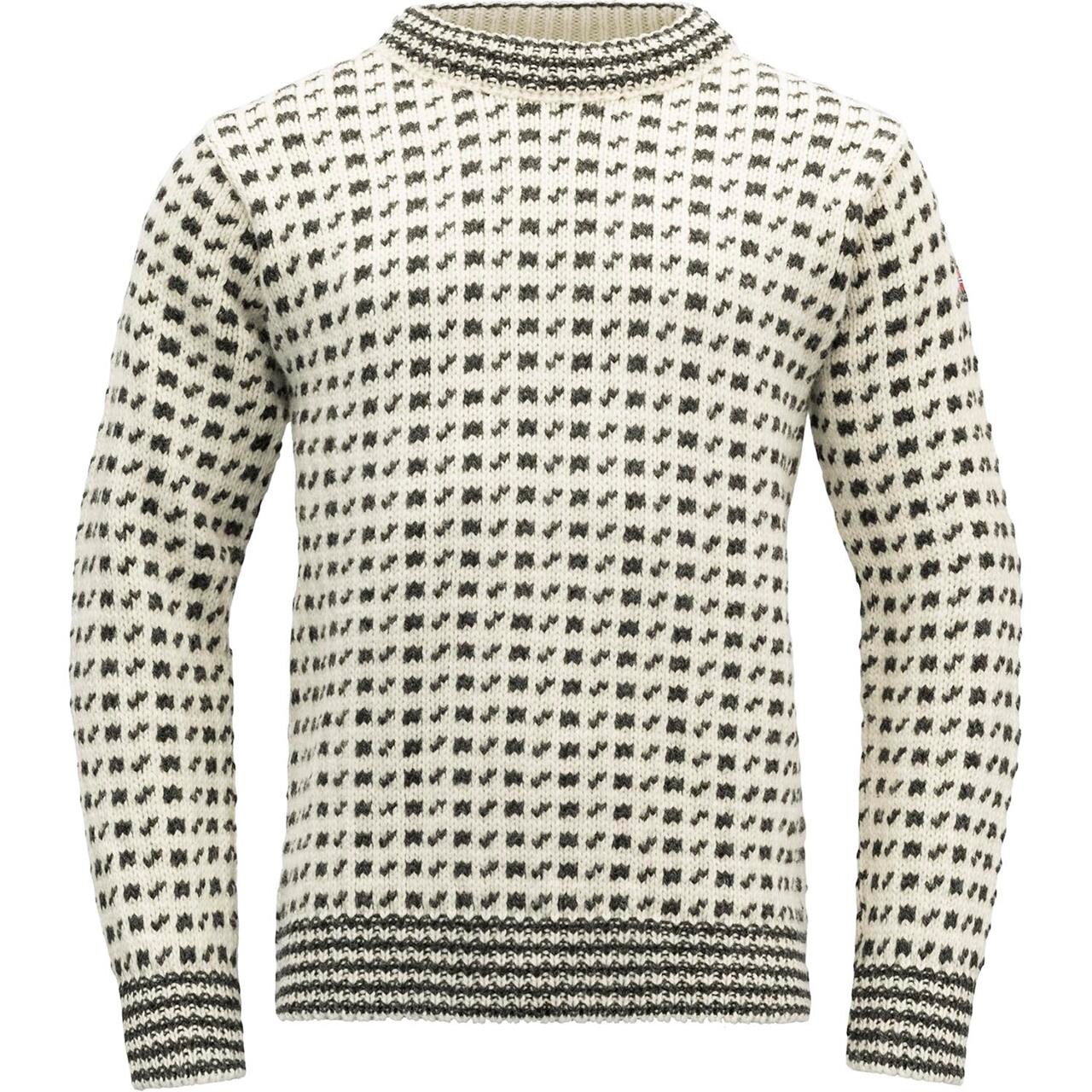 Devold Original Islender Wool Sweater (Hvid (OFFWHITE/ANTHRACITE) X-small)
