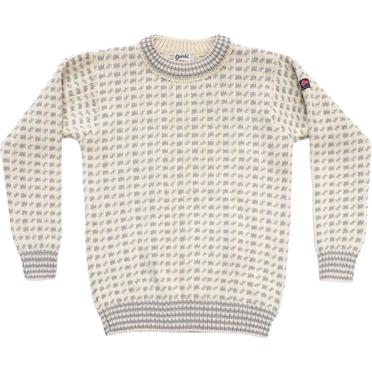 Devold Original Islender Wool Sweater (Grå (ANTHRACITE/OFFWHITE) Medium)