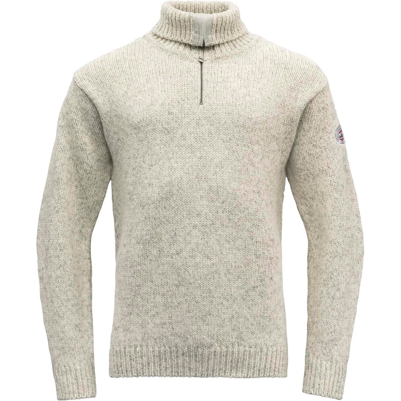 Devold Nansen Wool Zip Neck (Grå (GREY MELANGE) Small)