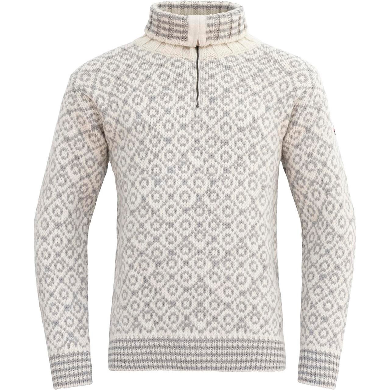 Devold Svalbard Wool Zip Neck (Hvid (OFFWHITE/GREY) XX-large)