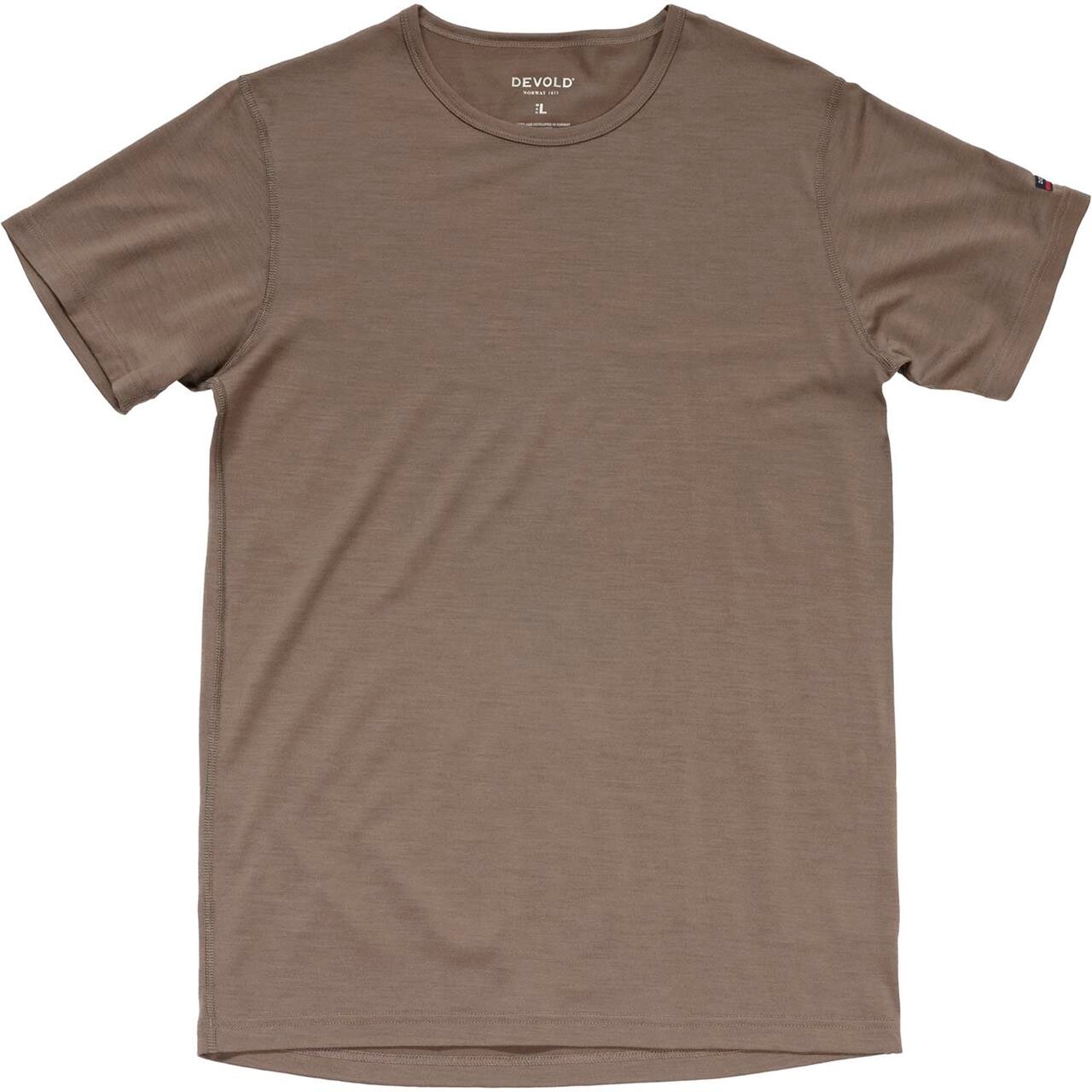 Devold Mens Breeze Merino 150 T-shirt (Brun (FALCON) Large)