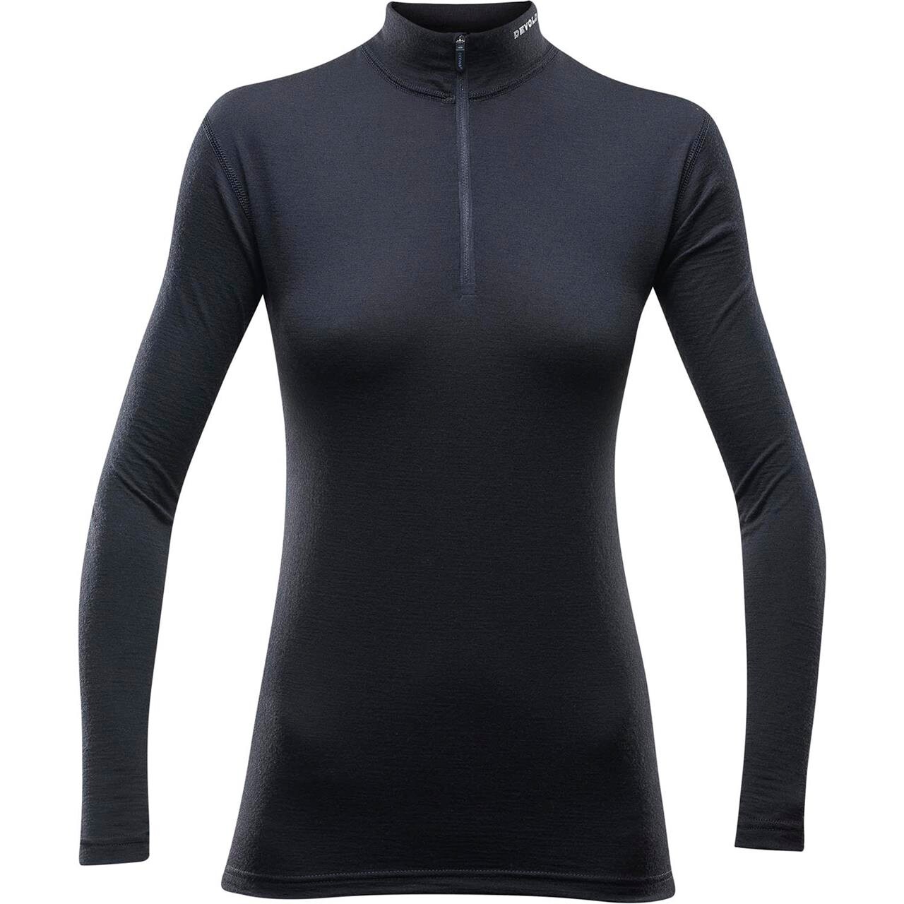 Devold Womens Breeze Merino 150 Zip Neck (Sort (BLACK) Medium)