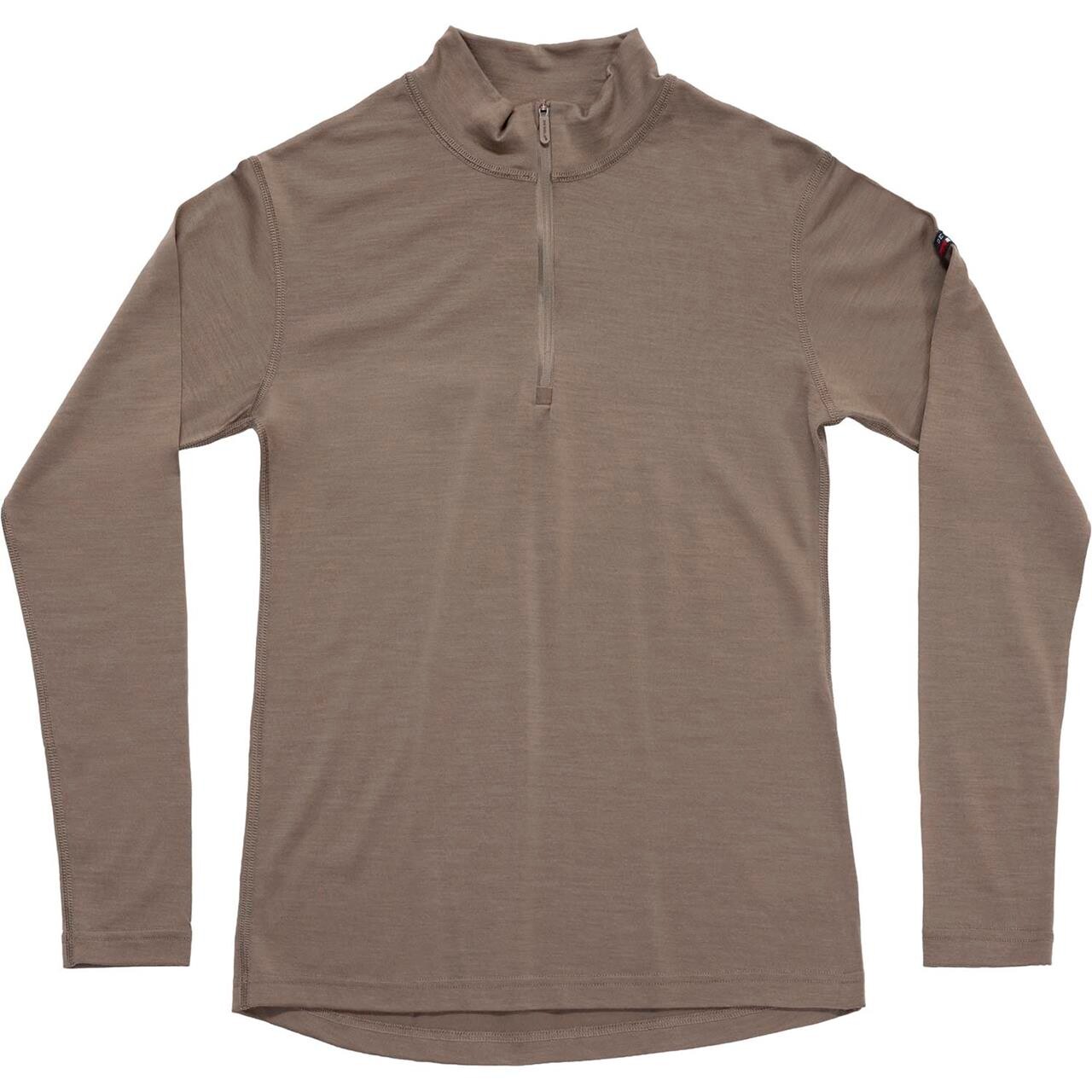 Devold Womens Breeze Merino 150 Zip Neck (Brun (FALCON) Small)