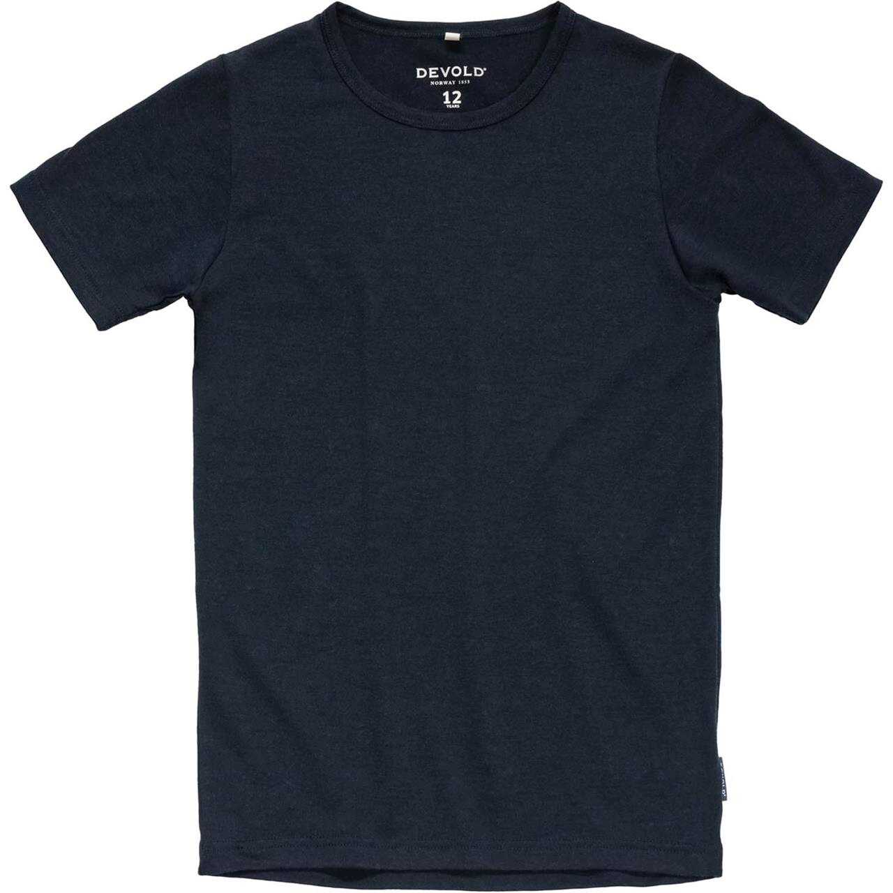 Devold Youths Classic Tee Jr (Sort (INK) 44)