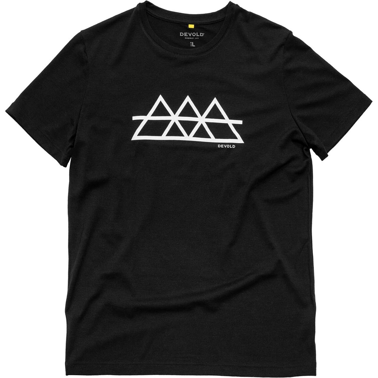 Devold Mens Classic Triple Tee (Sort (BLACK) Small)
