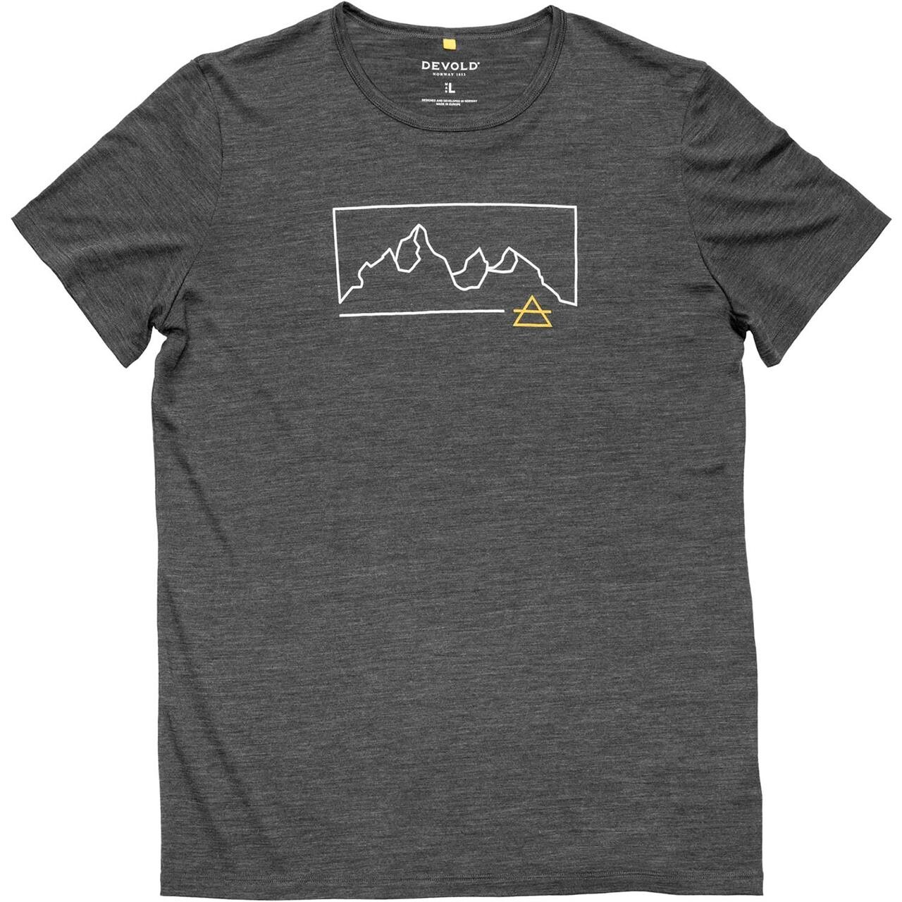 Devold Mens Active Outline Tee (Grå (ANTHRACITE) XX-large)