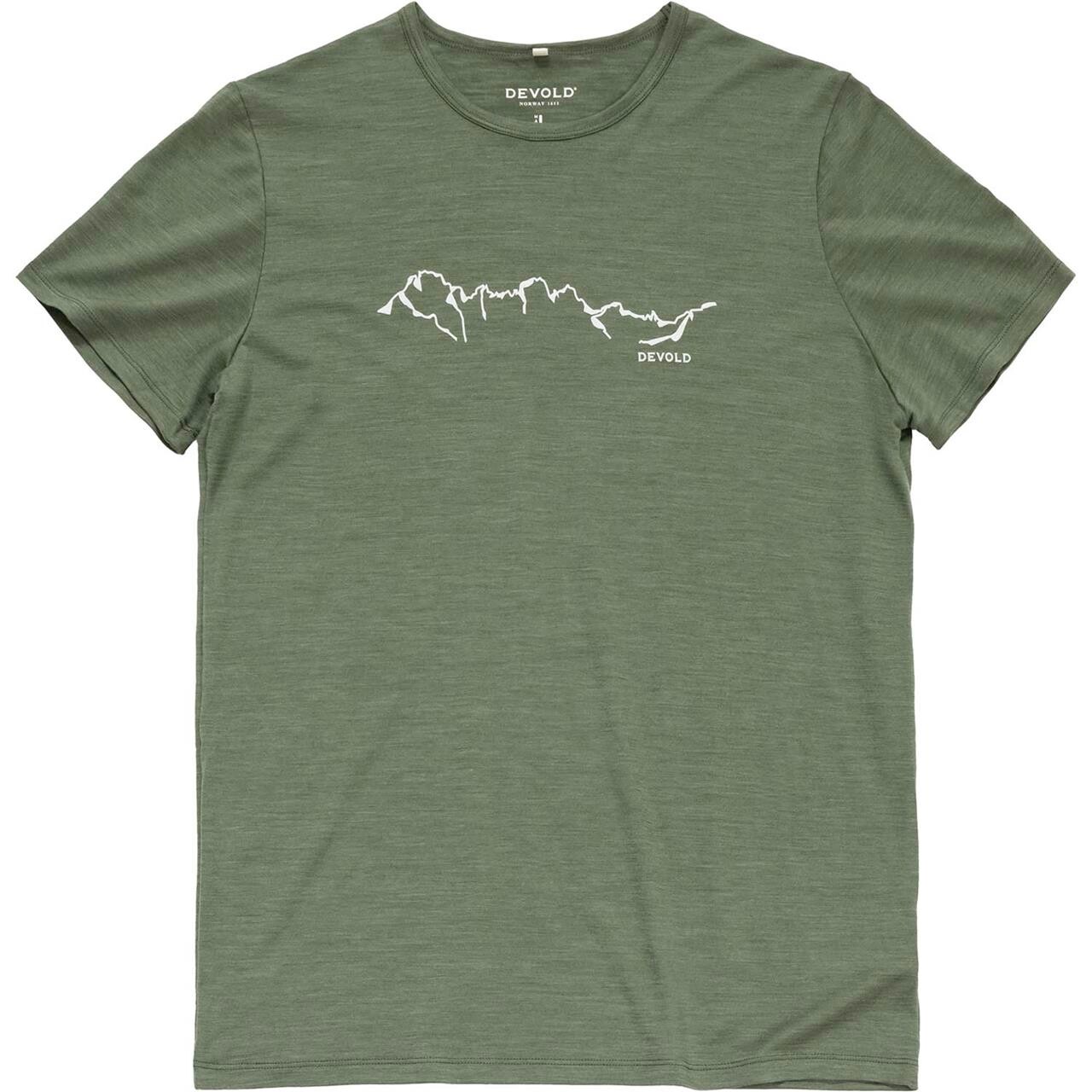 Devold Mens Active Skyline Tee (Grøn (FOREST) Medium)