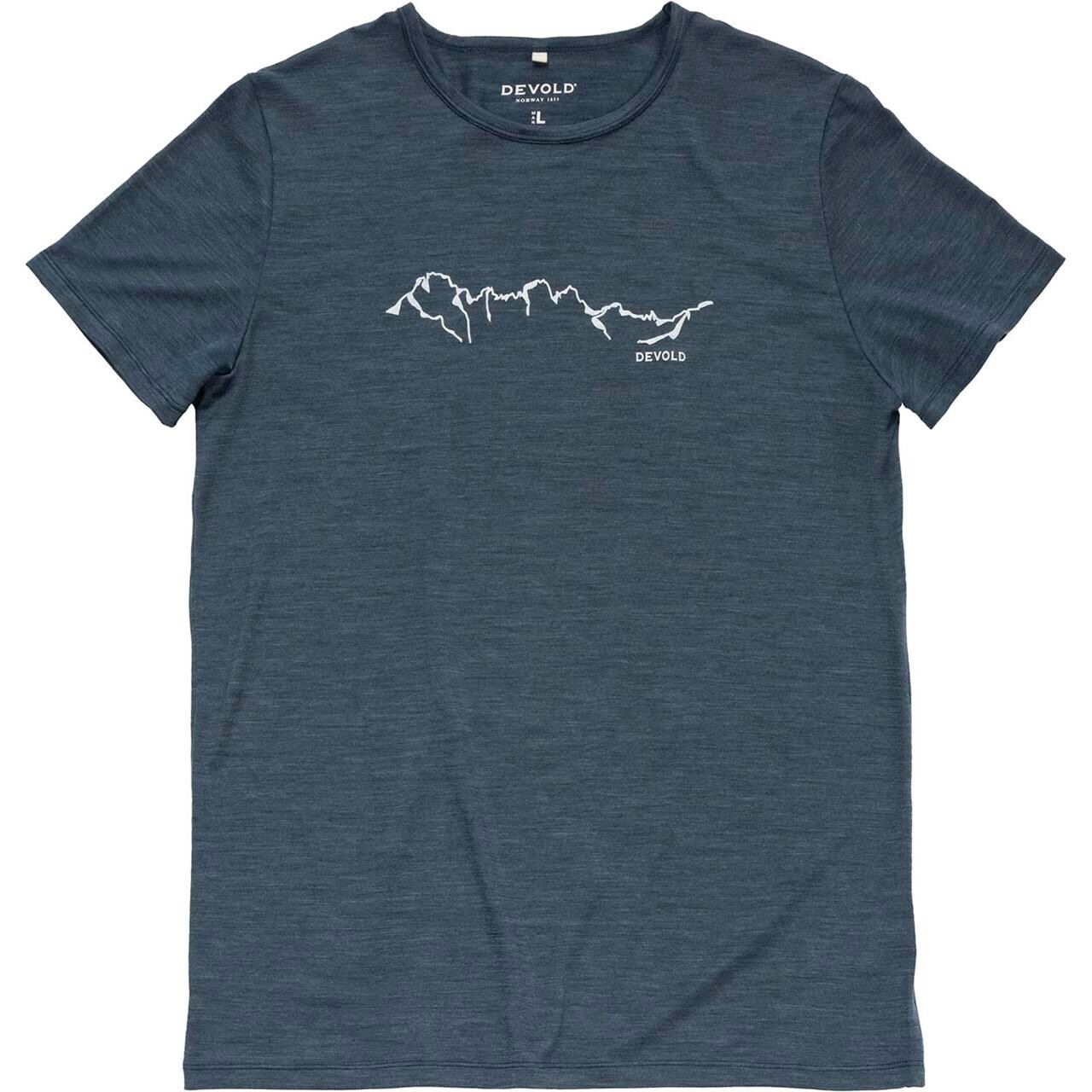 Devold Mens Active Skyline Tee (Blå (NIGHT) XX-large)