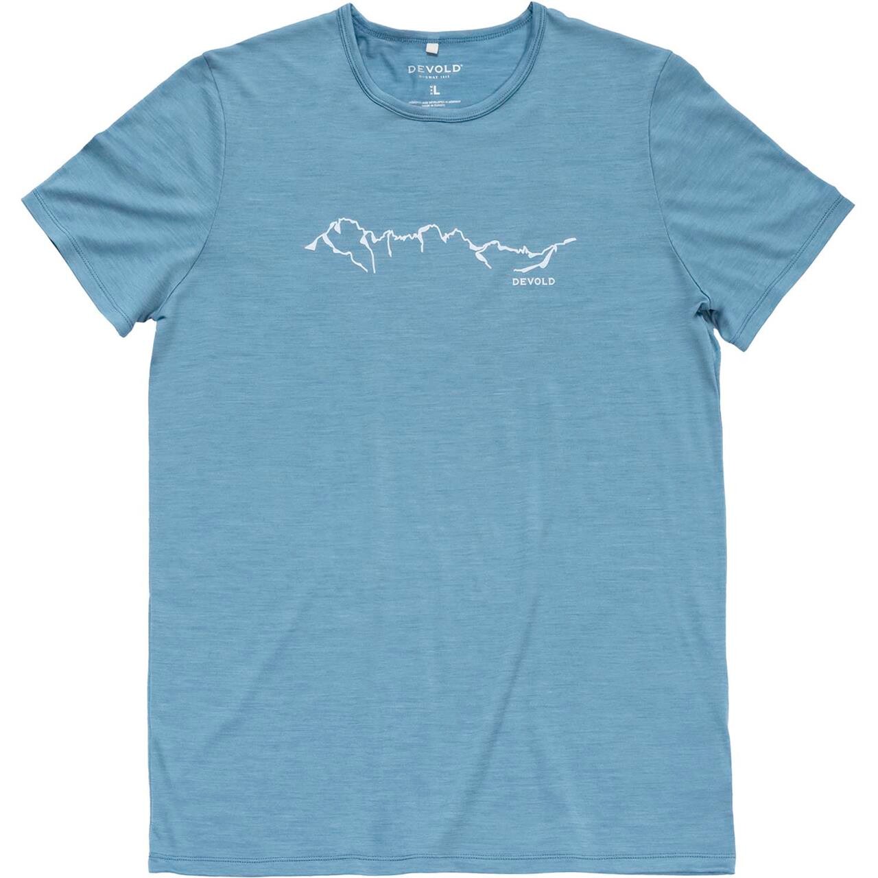 Devold Mens Active Skyline Tee (Blå (SKYBLUE) Small)