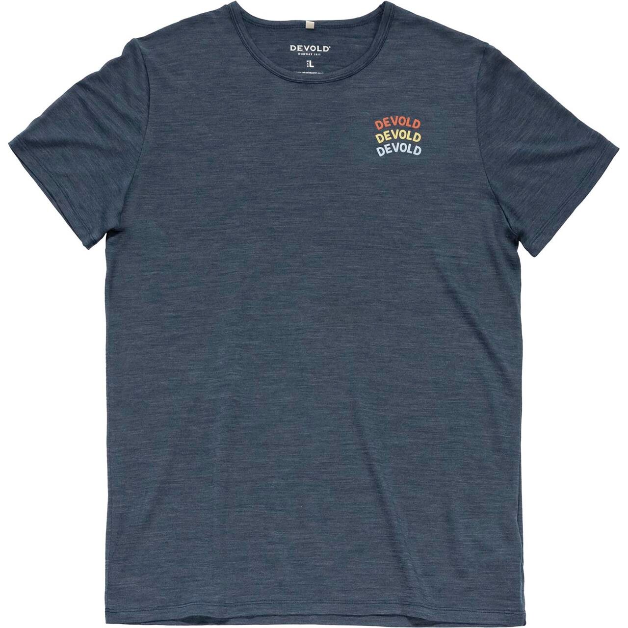 Devold Mens Active Devold Legacy Tee (Blå (NIGHT) Large)