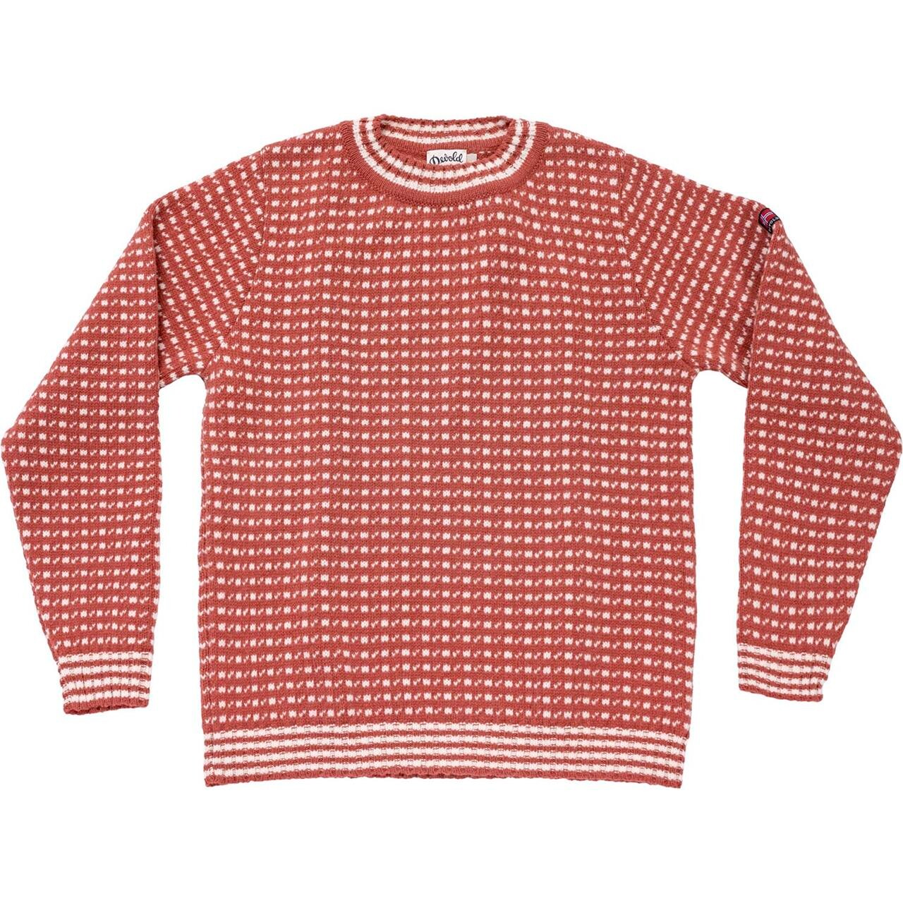 Devold Islender Refined Sweater (Rød (MARSALA/OFFWHITE) Large)