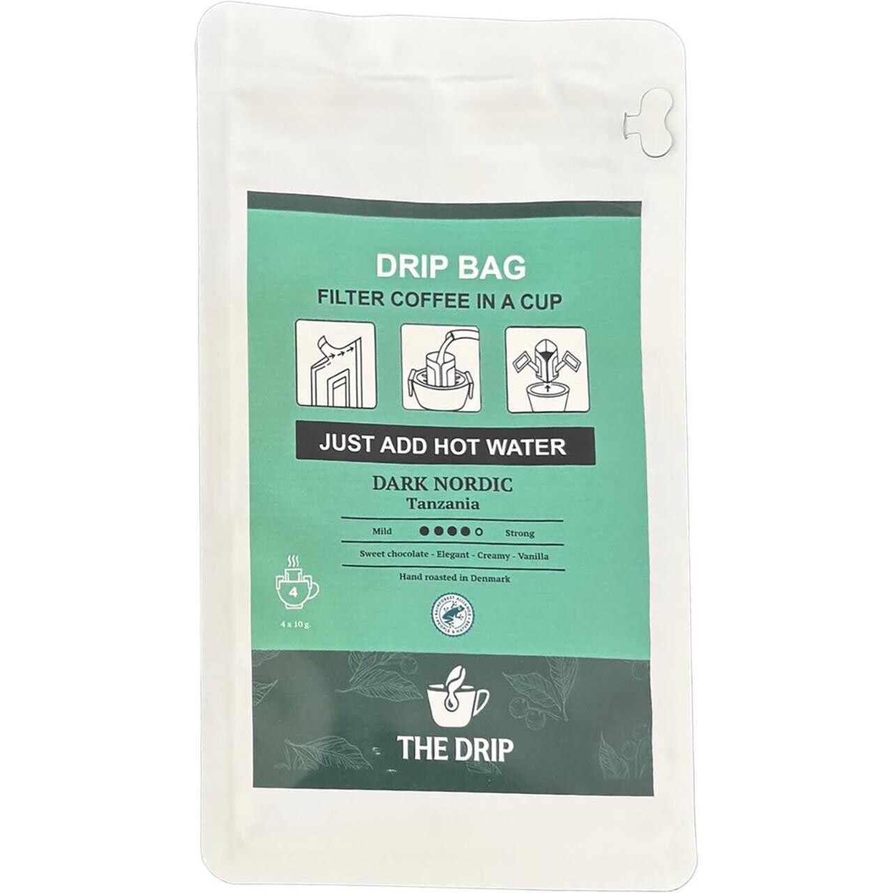 The Drip Coffe Drip Bags, Dark Nordic 4-pak