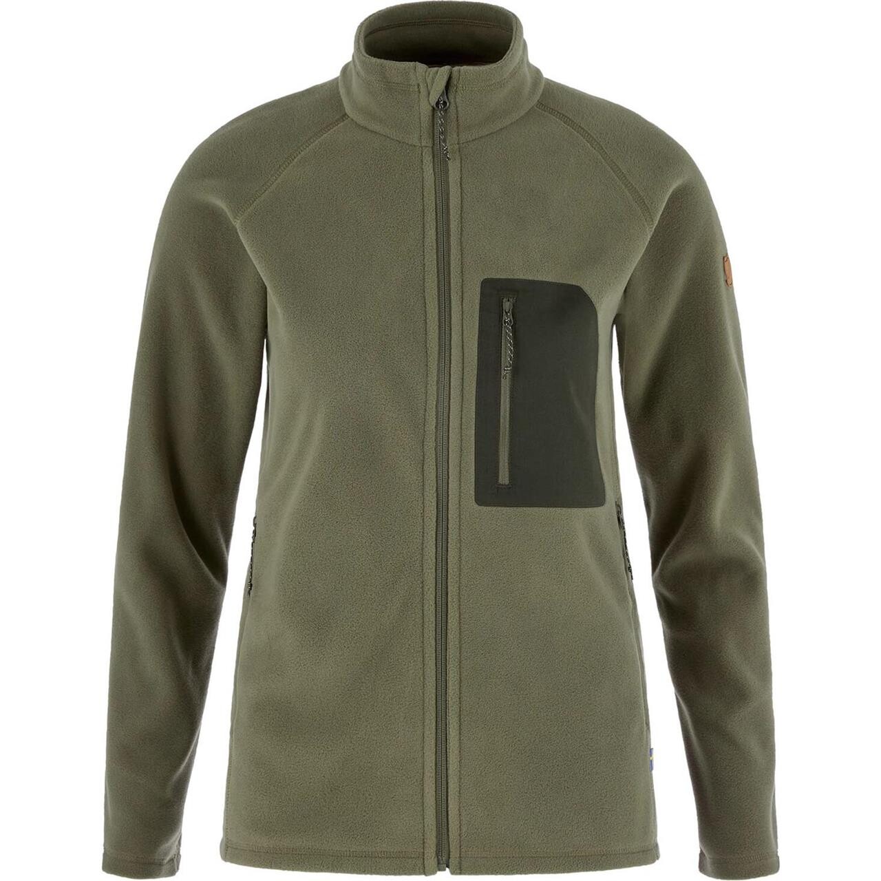 Fjällräven Kaipak Fleece Kvinder / Damer-laurel green-deep forest-L - Fleecejakker og softshell