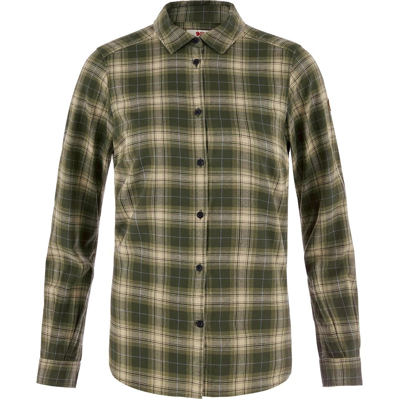 Fjällräven Womens Övik Classic Flannel Shirt (Grøn (DEEP FOREST-FOSSIL/662-118) X-small)