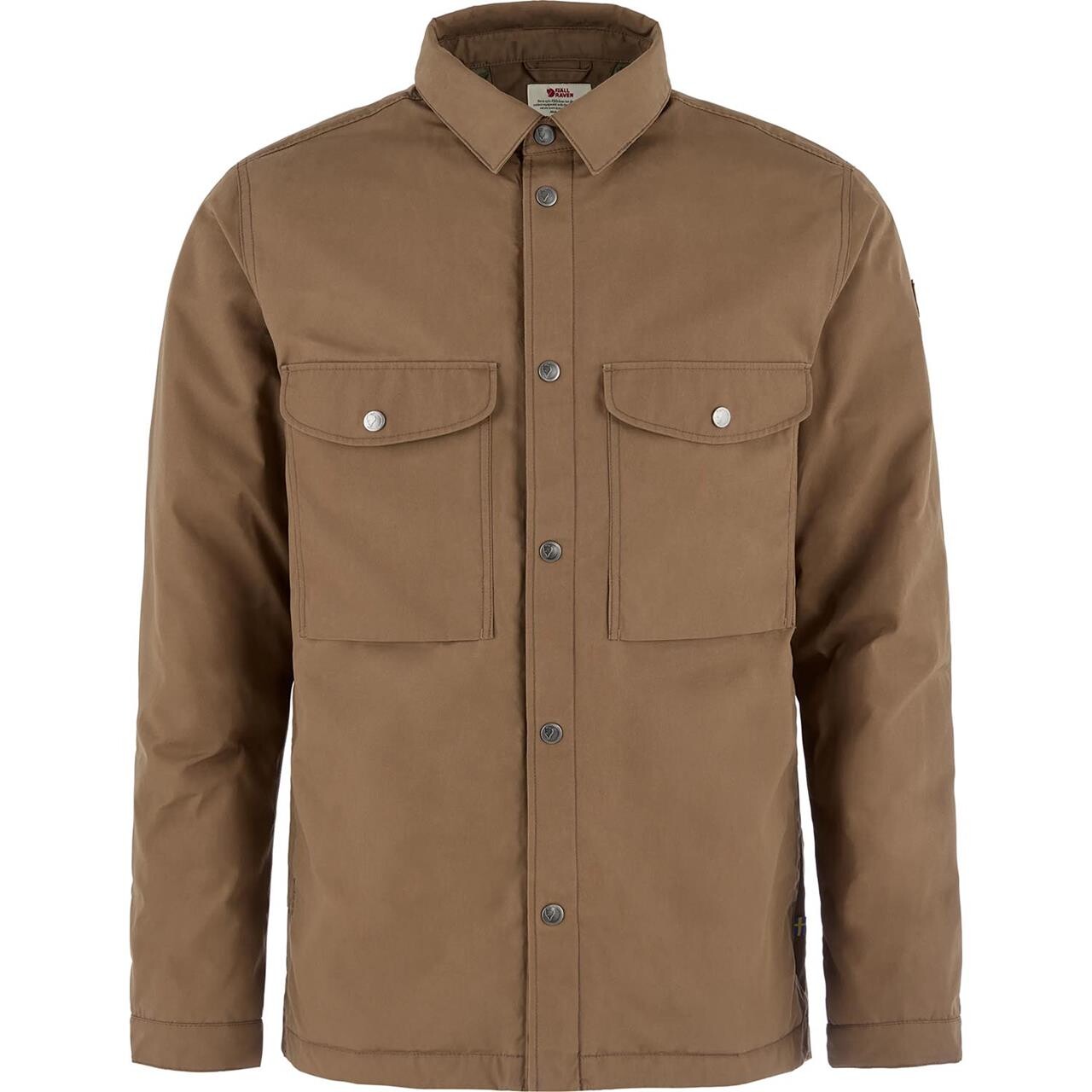 Fjällräven Mens Övik Down Shirt Jacket (Brun (WOOD BROWN/265) Small)