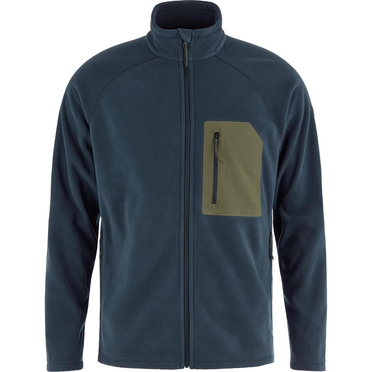 Fjällräven Mens Kaipak Fleece (Blå (DARK NAVY-LAUREL GREEN/555-625) XX-large)