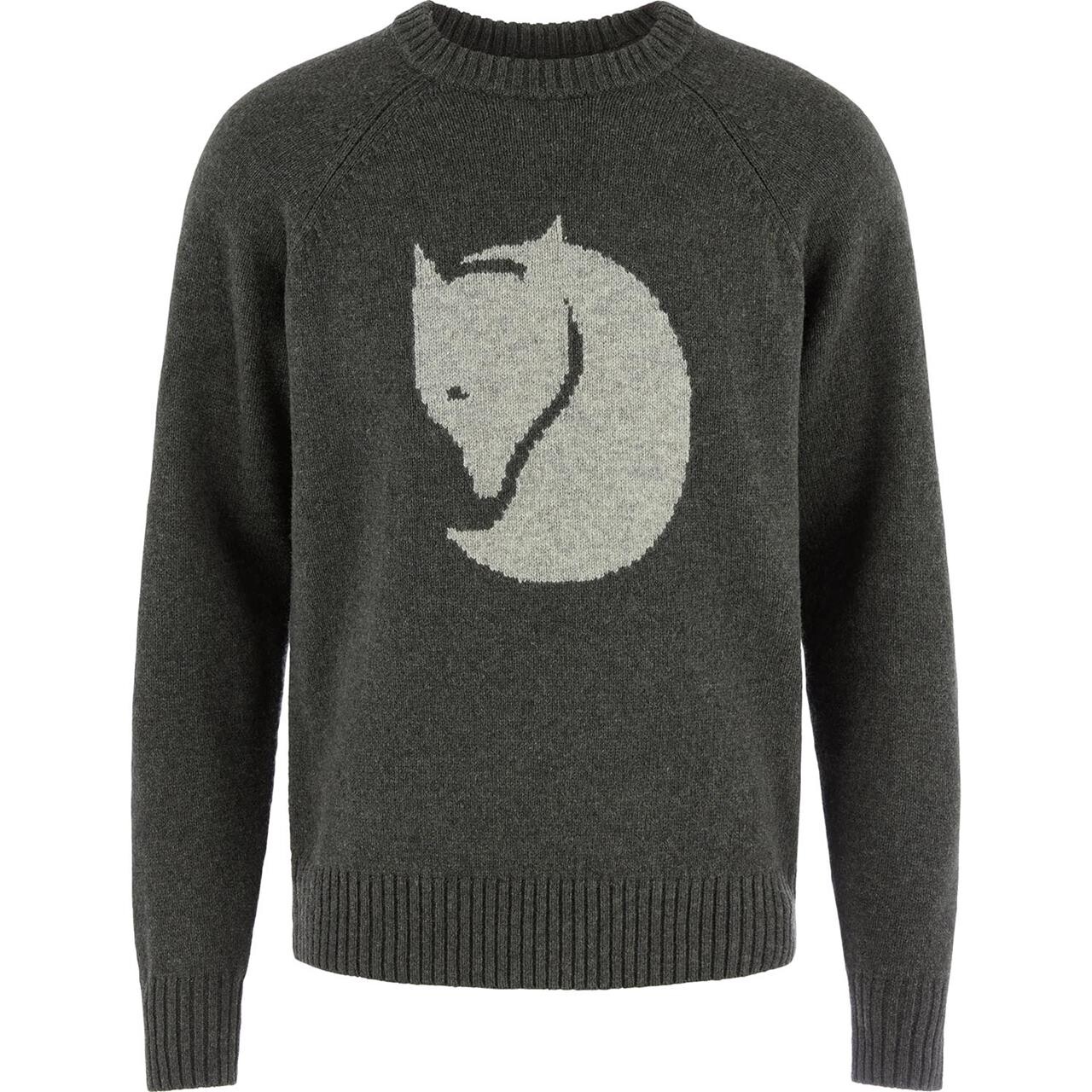 Fjällräven Mens Fjällräven Logo Knit Sweater (Grøn (DEEP FOREST/662) Small)