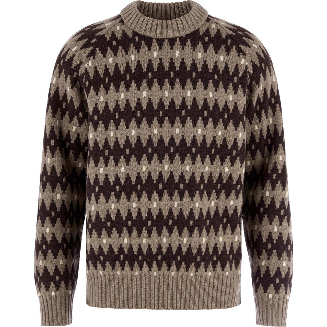 Fjällräven Mens Övik Jacquard Knit (Brun (SUEDE BROWN-BLACK OAK/244-294) XX-large)
