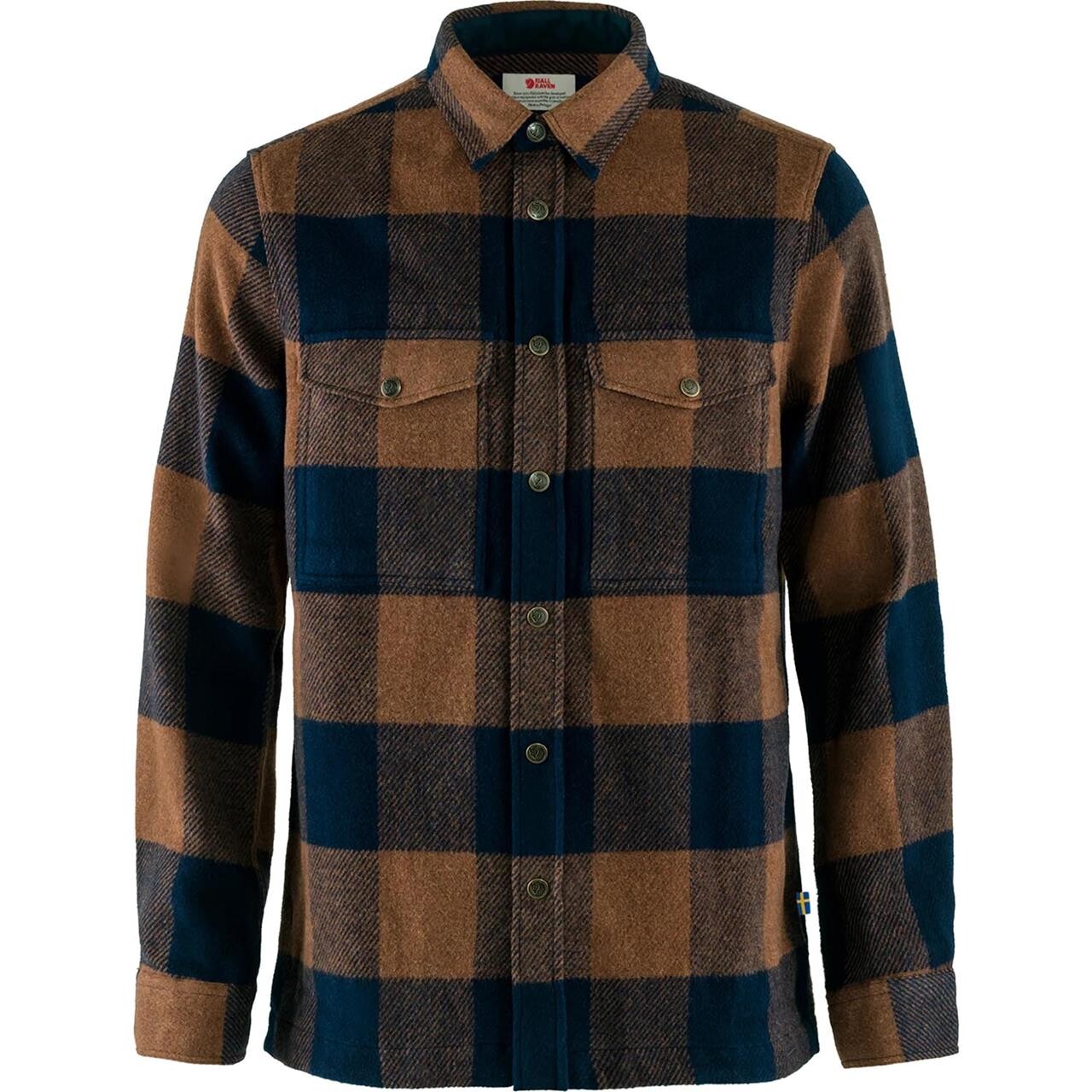 Fjällräven Mens Canada Pro Shirt (Brun (CHESTNUT-DARK NAVY/230-555) Large)
