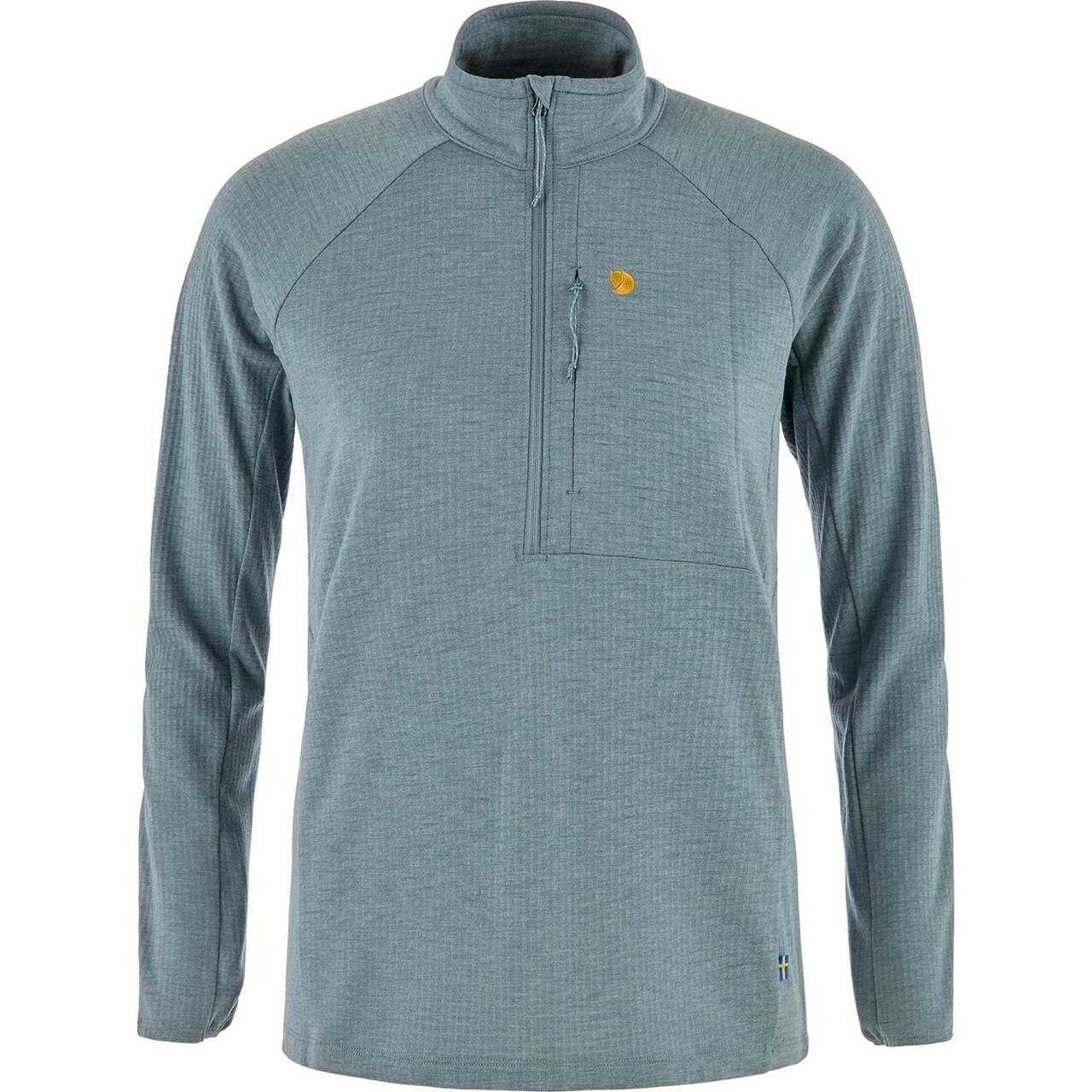 Fjällräven Womens Bergtagen Midlayer Half Zip (Blå (NIMBUS BLUE/577) X-small)