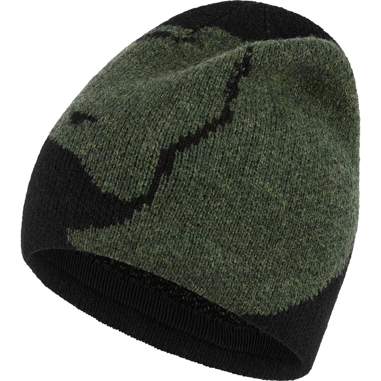 Fjällräven Bergtagen Jacquard Beanie (Grøn (BLACK-DEEP FOREST/550-662) One size)
