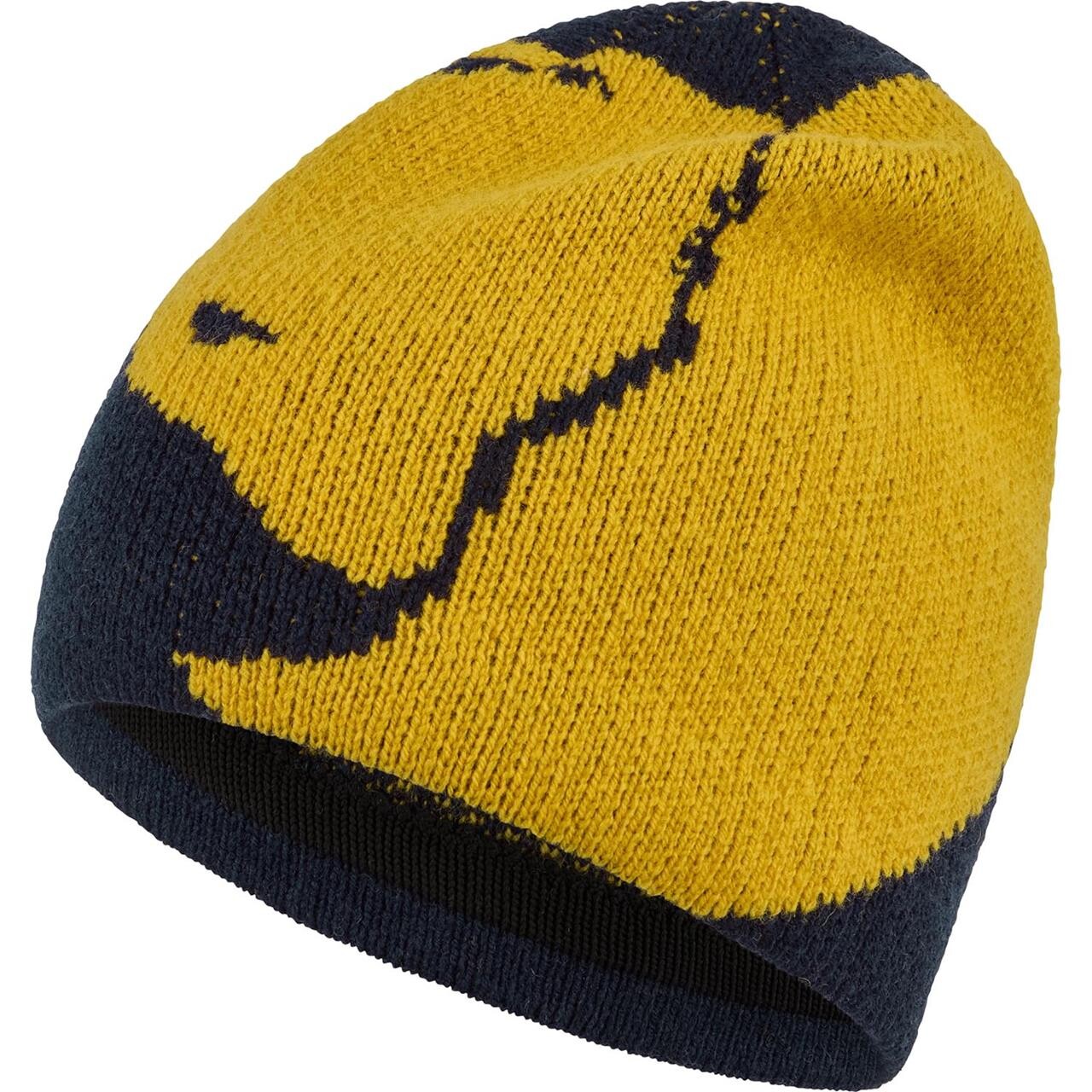 Fjällräven Bergtagen Jacquard Beanie (Gul (DARK NAVY-MUSTARD YELL/555-161) One size)