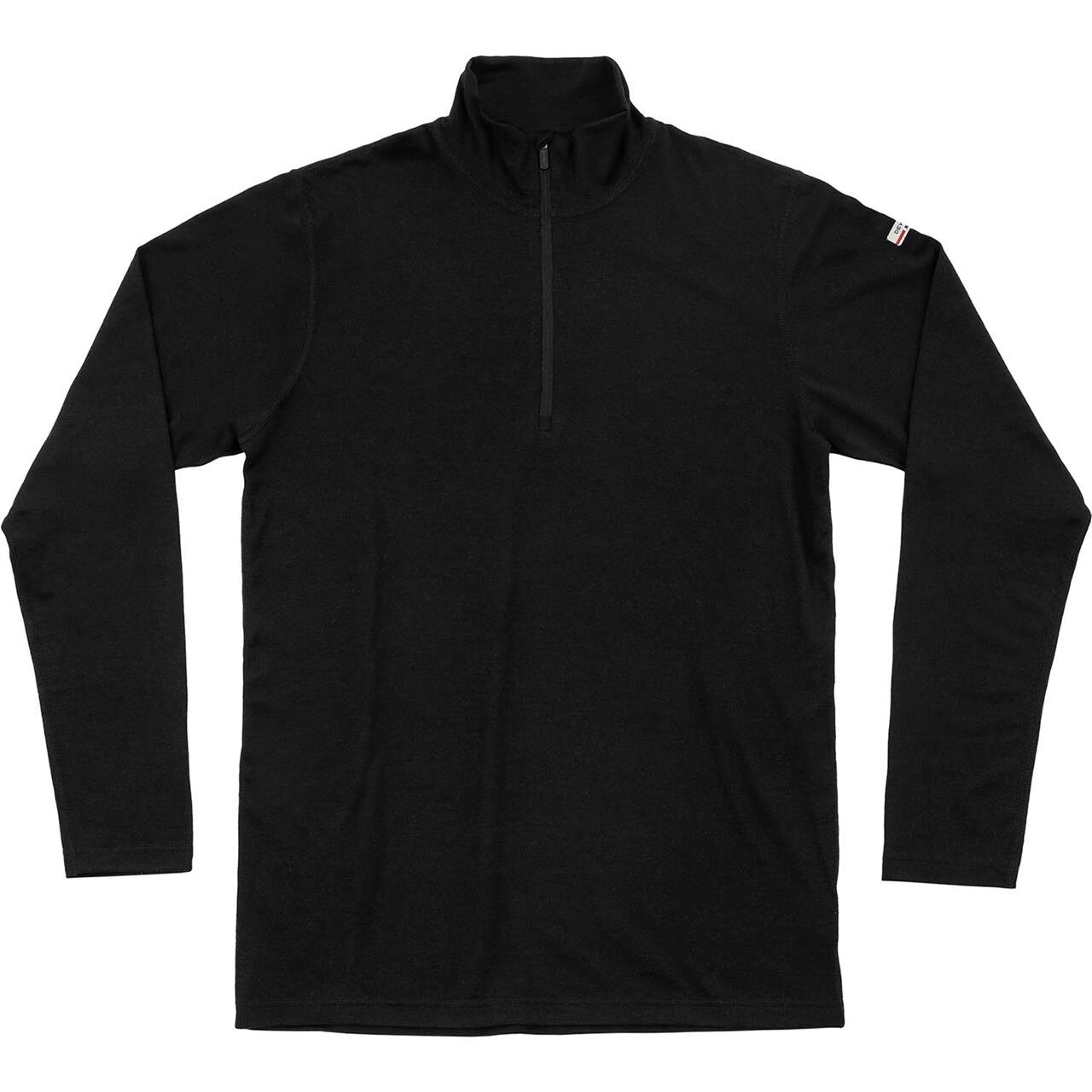 Devold Mens Breeze Plus Merino 200 Zip Neck (Sort (BLACK) Medium)