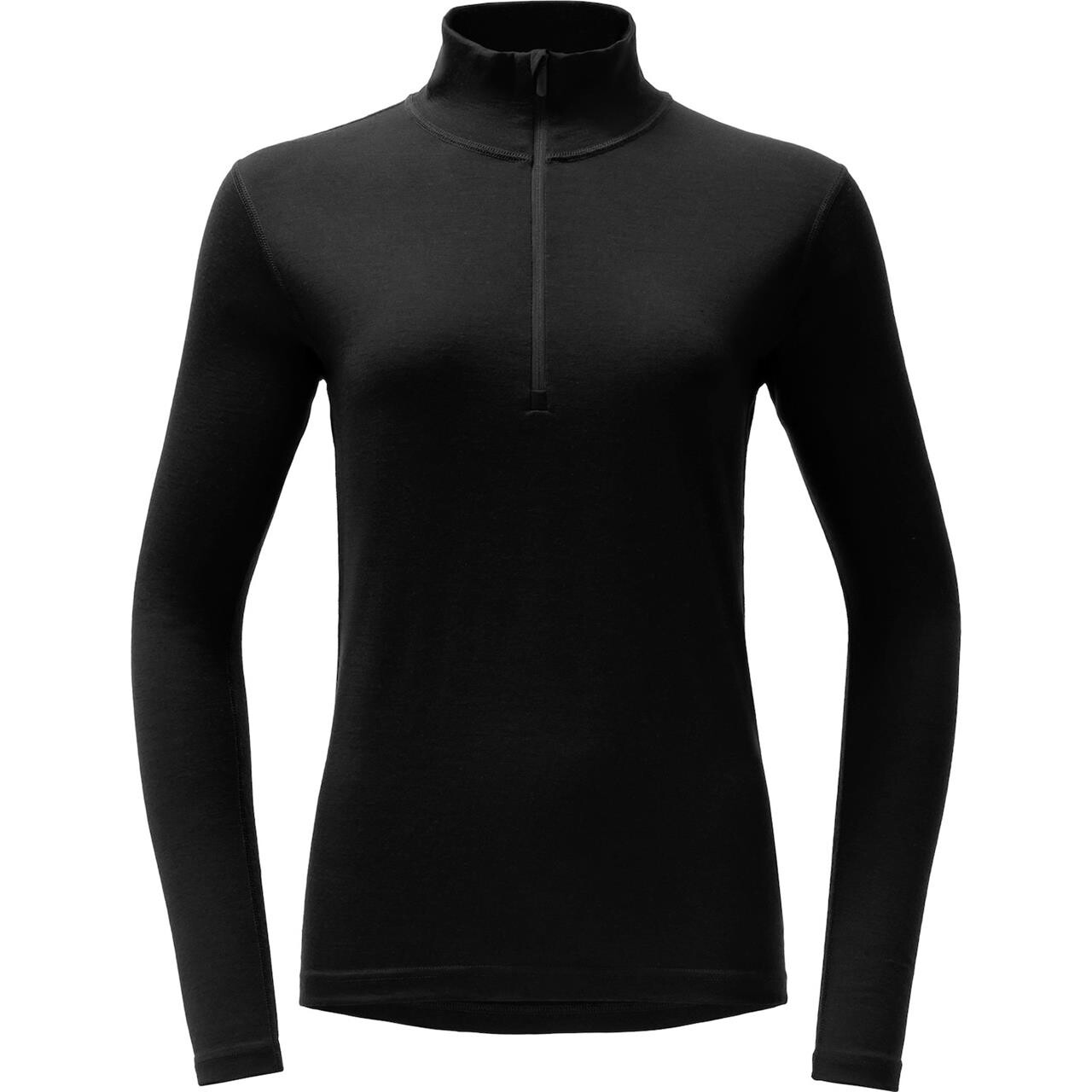Devold Womens Breeze Plus Merino 200 Zip Neck (Sort (BLACK) Large)