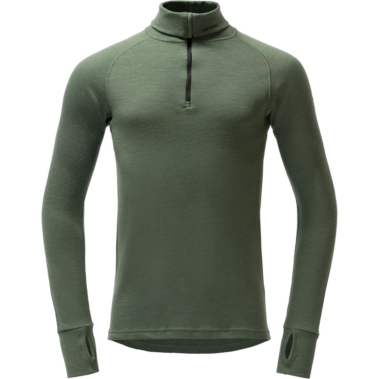 Devold Mens Expedition Merino 235 Z.neck (Grøn (FOREST) Small)