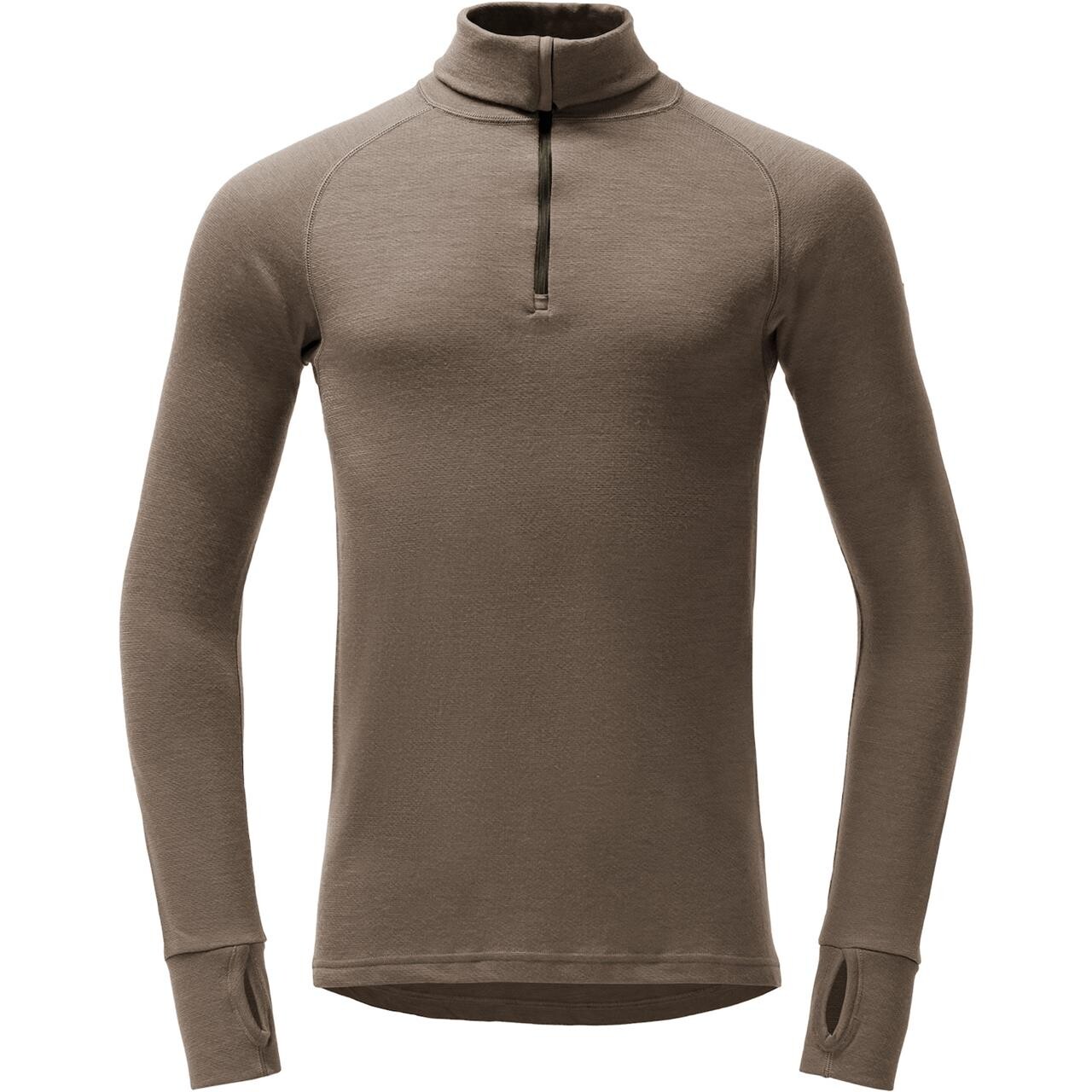 Devold Mens Expedition Merino 235 Z.neck (Brun (TARMAC) Medium)