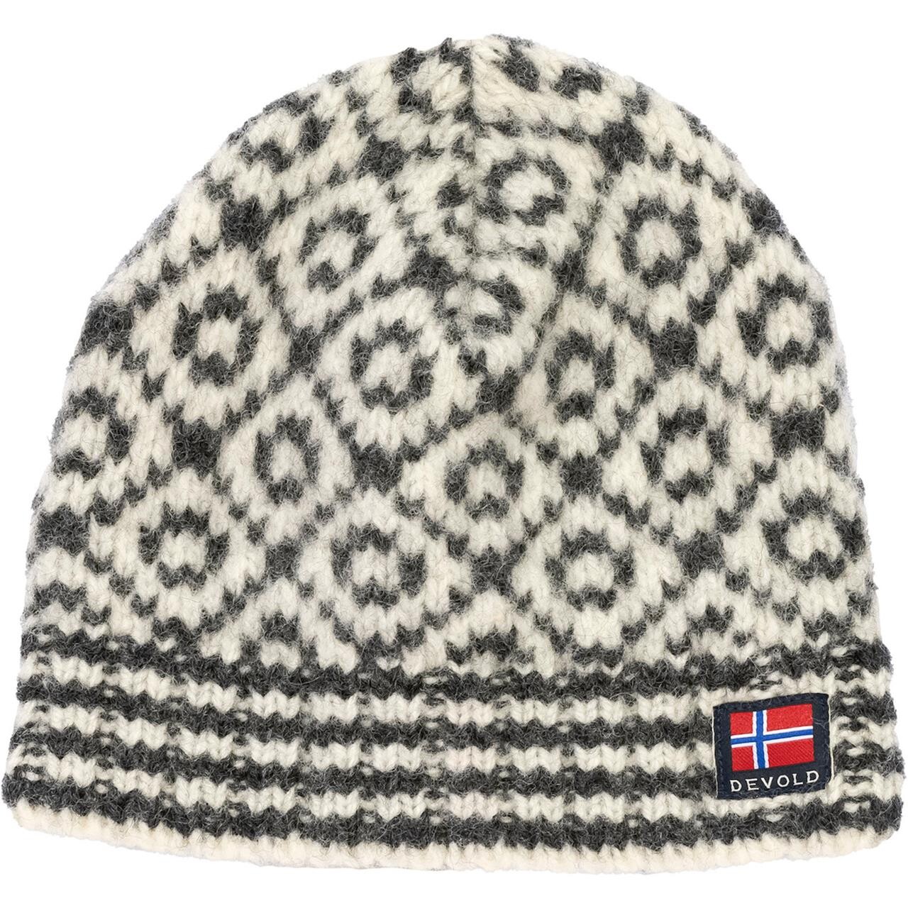 Devold Svalbard Wool Beanie (Hvid (OFFWHITE/ANTHRACITE) 40)