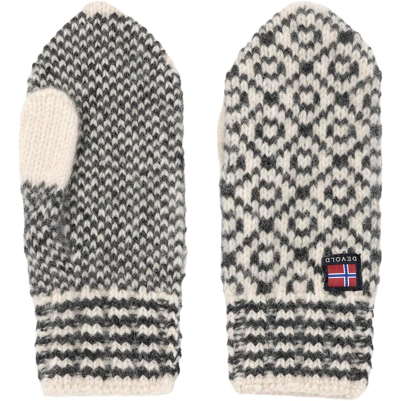 Devold Svalbard Wool Mitten (Hvid (OFFWHITE/ANTHRACITE) Medium)