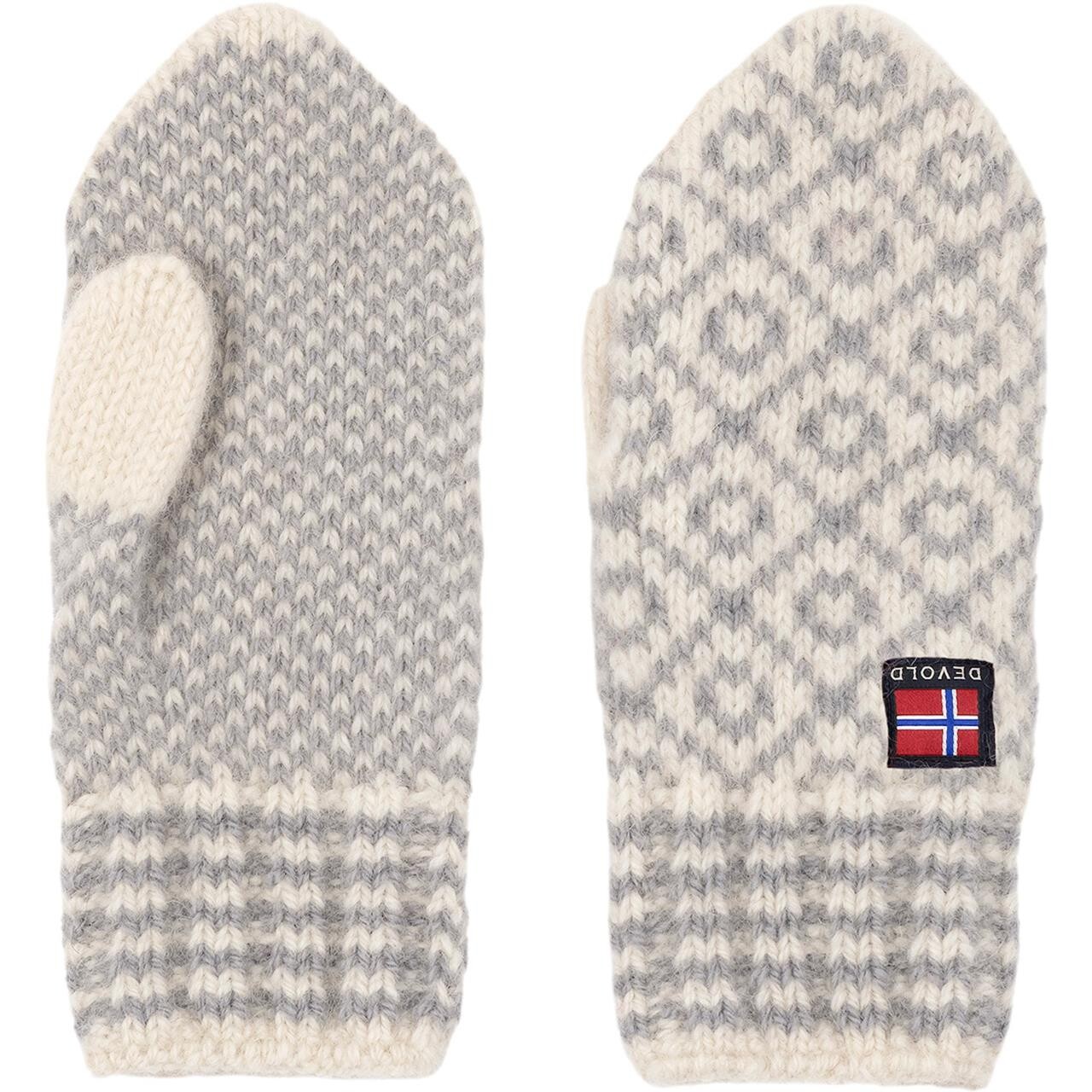 Devold Svalbard Wool Mitten (Hvid (OFFWHITE/GREY) Medium)