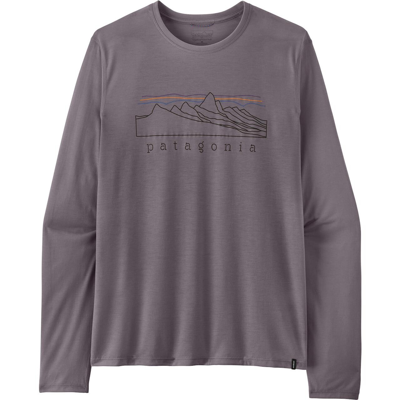 Patagonia Mens L/S Cap Cool Trail Shirt - Stratapeaks (Grå (MAY GREY) Medium)