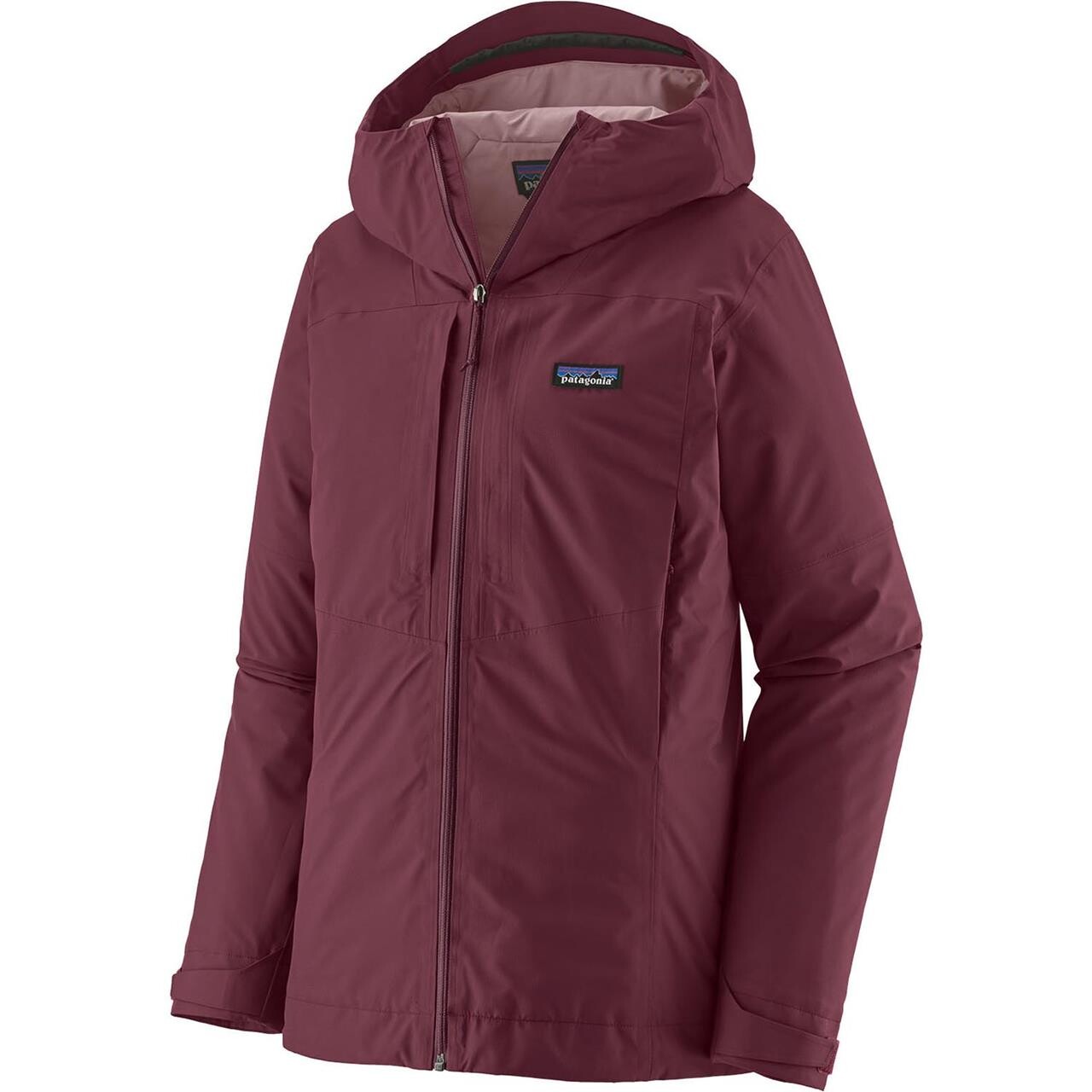 Patagonia Womens Insulated Boulder Fork Rain Jacket (Rød (BERRY FIG) Large)