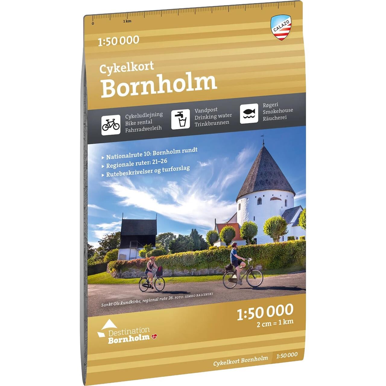Cykelkort Bornholm - Bog - Calazo