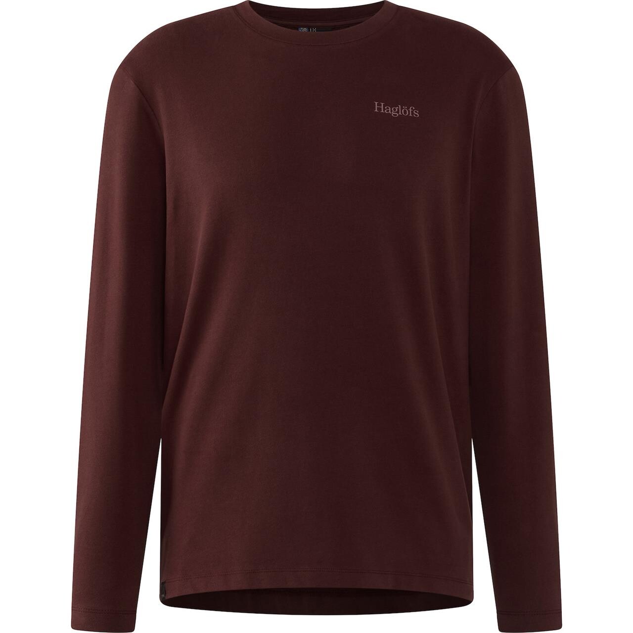 Haglöfs Mens Haglöfs L/S Tee (Rød (MAROON TRAIL) Medium)