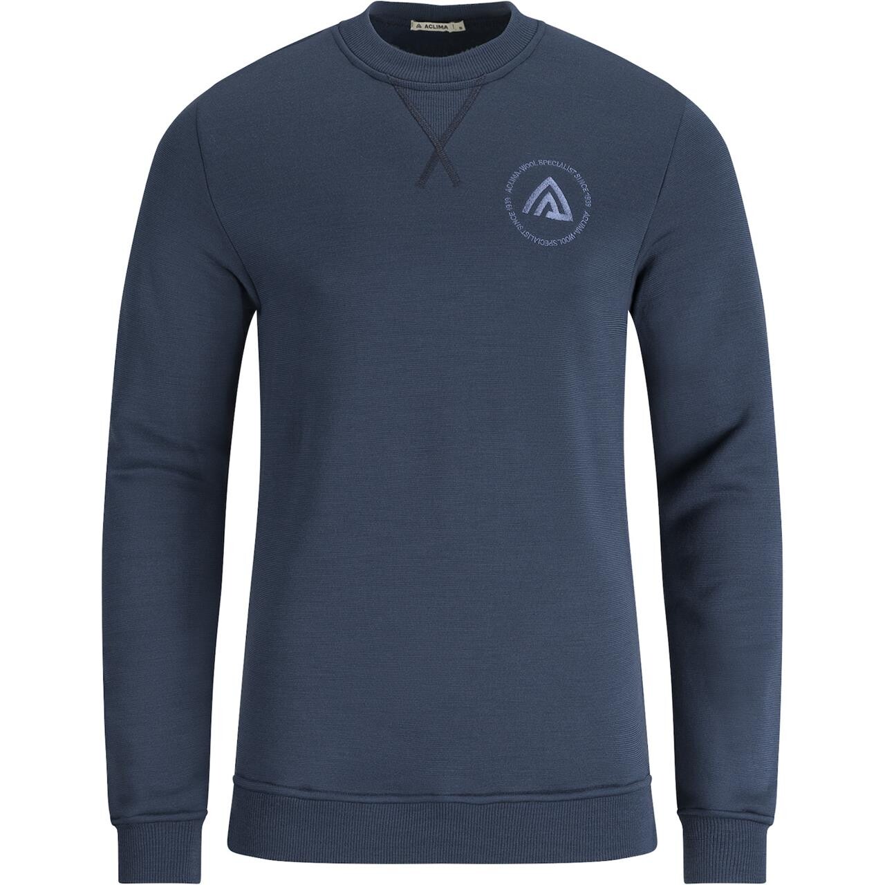 Aclima Mens Fleecewool Crewneck (Blå (MIDNIGHT NAVY))