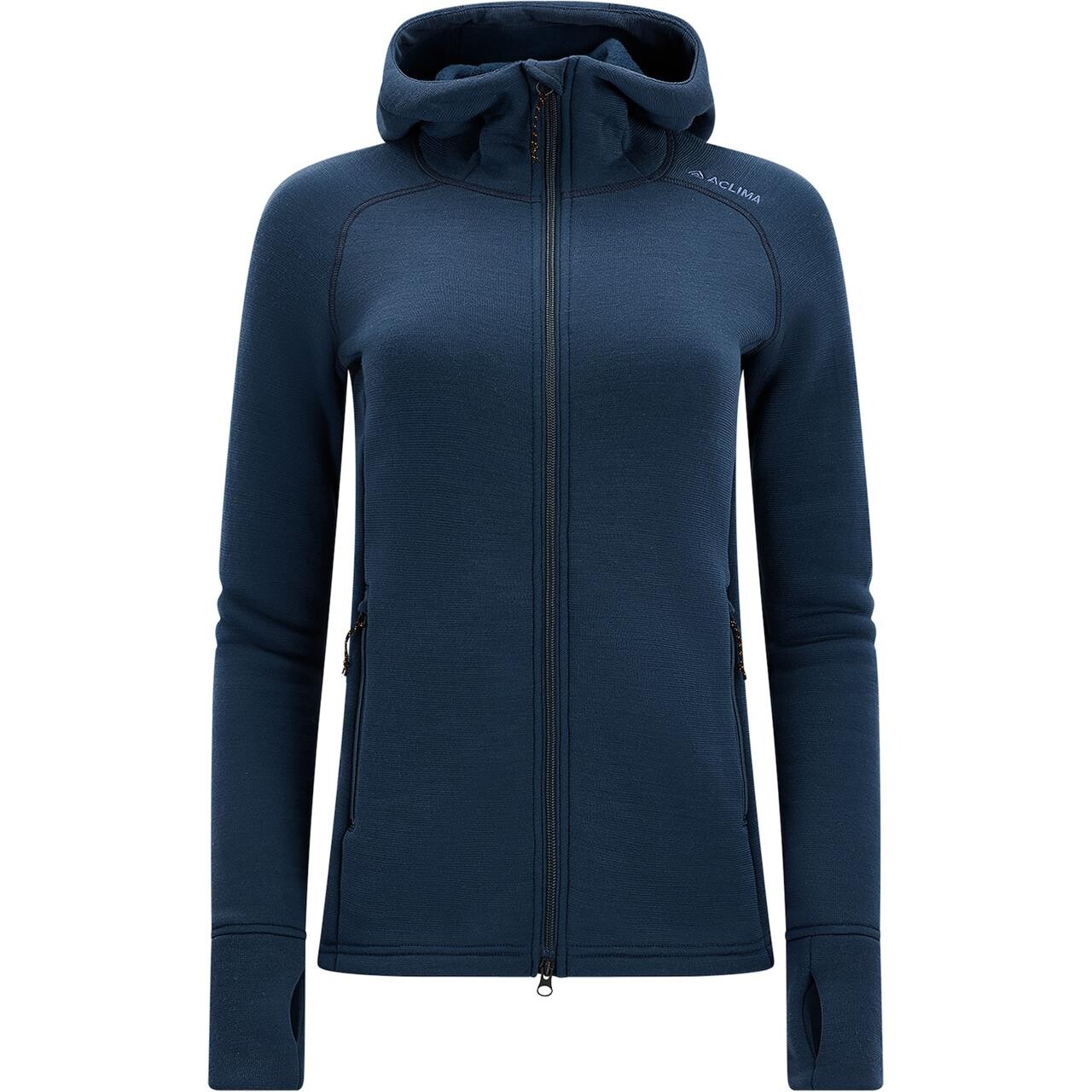 Aclima Womens Fleecewool Hooded Jacket (Blå (MIDNIGHT NAVY) X-small)