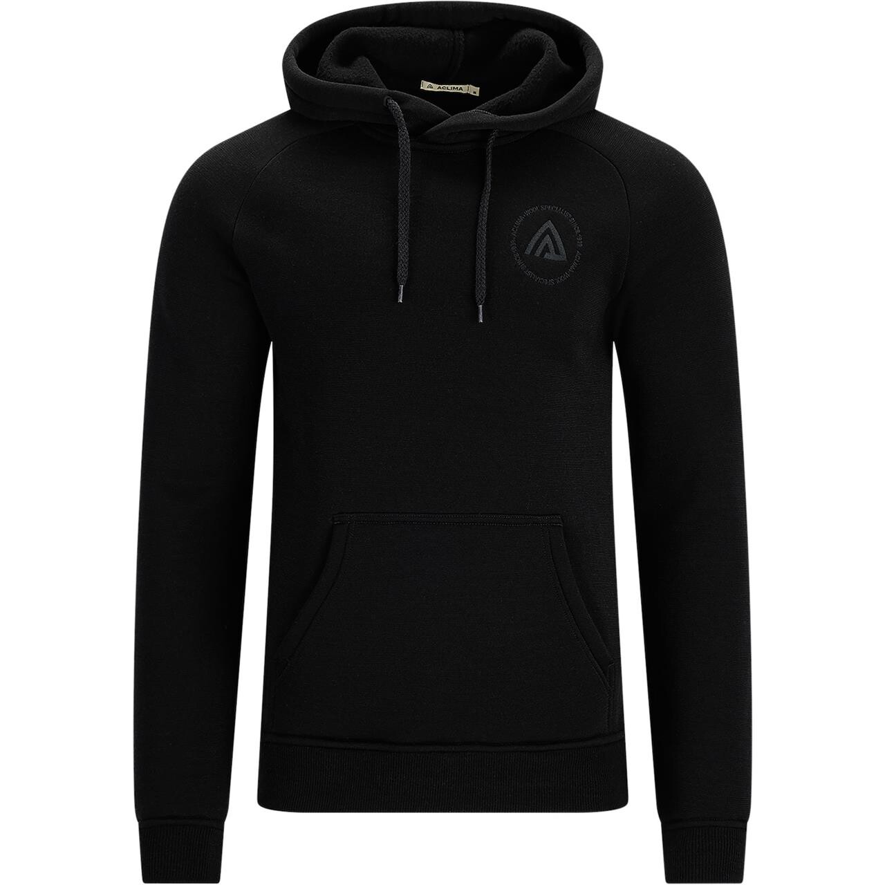 Aclima Mens Fleecewool Hoodie (Sort (JET BLACK) X-large)