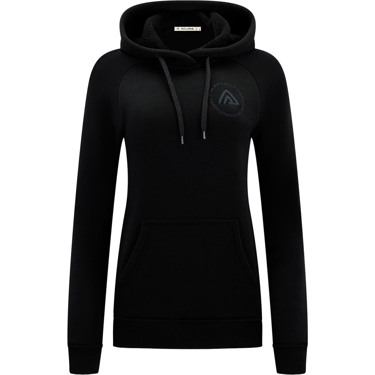 Aclima Womens Fleecewool Hoodie (Sort (JET BLACK) Large)