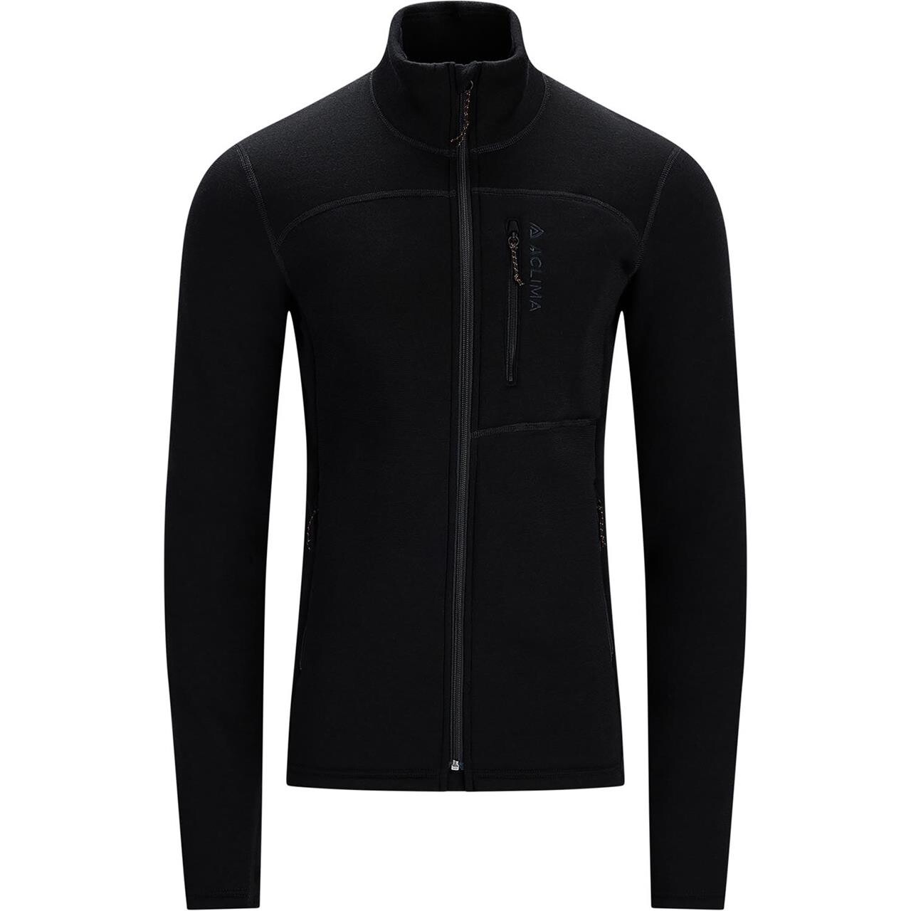 Aclima Mens Fleecewool Jacket (Sort (JET BLACK) X-small)