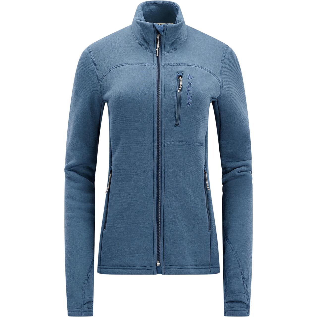 Aclima Womens Fleecewool Jacket (Blå (BLUE FUSION))