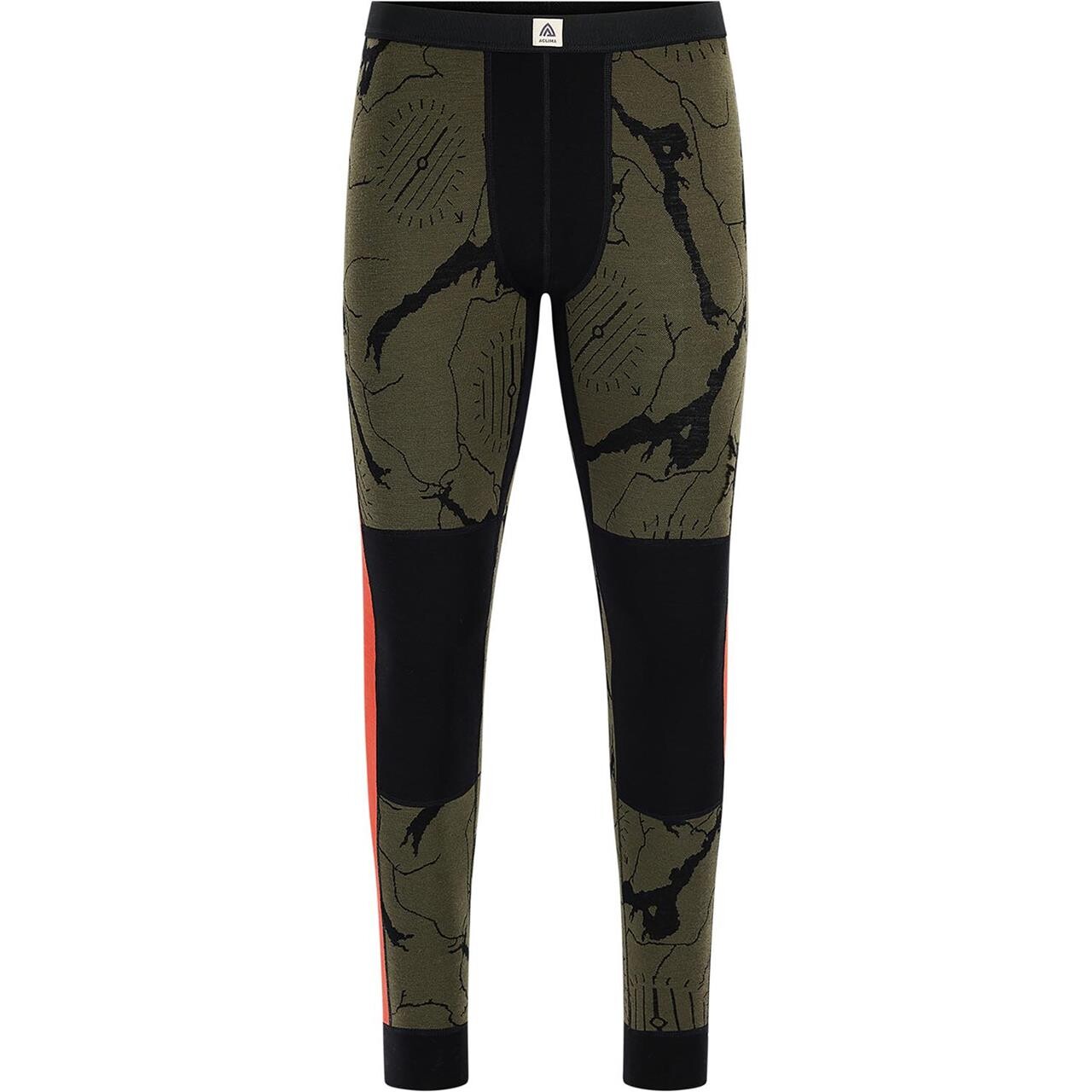 Aclima Mens WarmWool Lars Monsen Longs (Grøn (TARMAC FEMUNDEN) X-small)