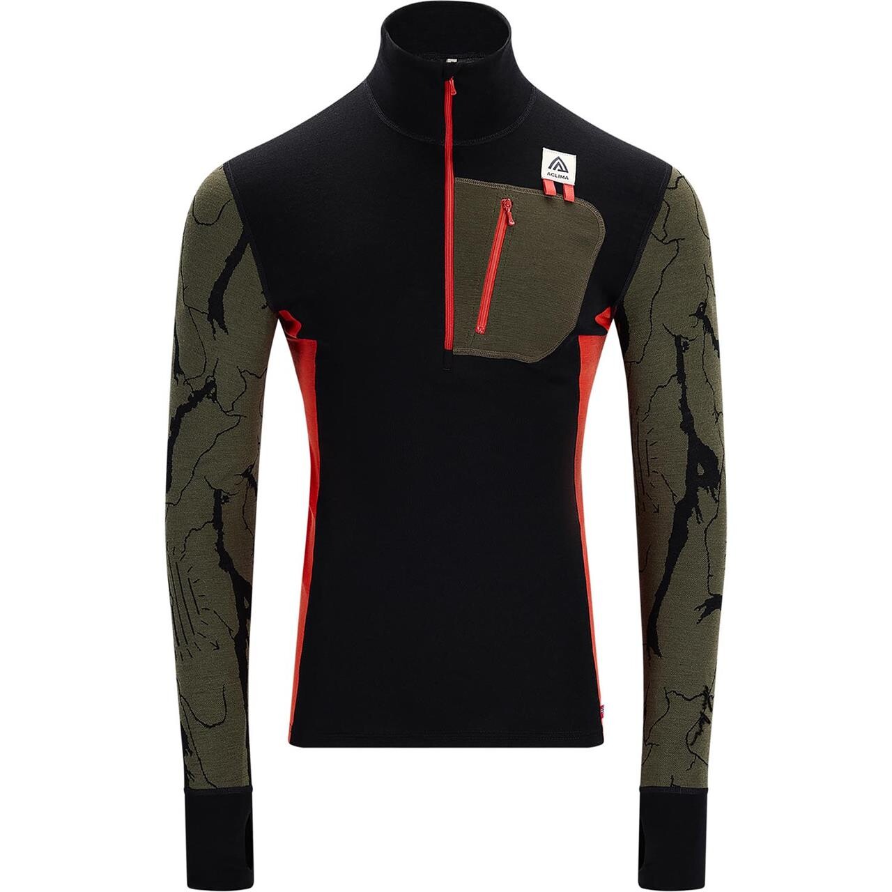 Aclima Mens WarmWool Lars Monsen Polo (Grøn (TARMAC FEMUNDEN) X-small)
