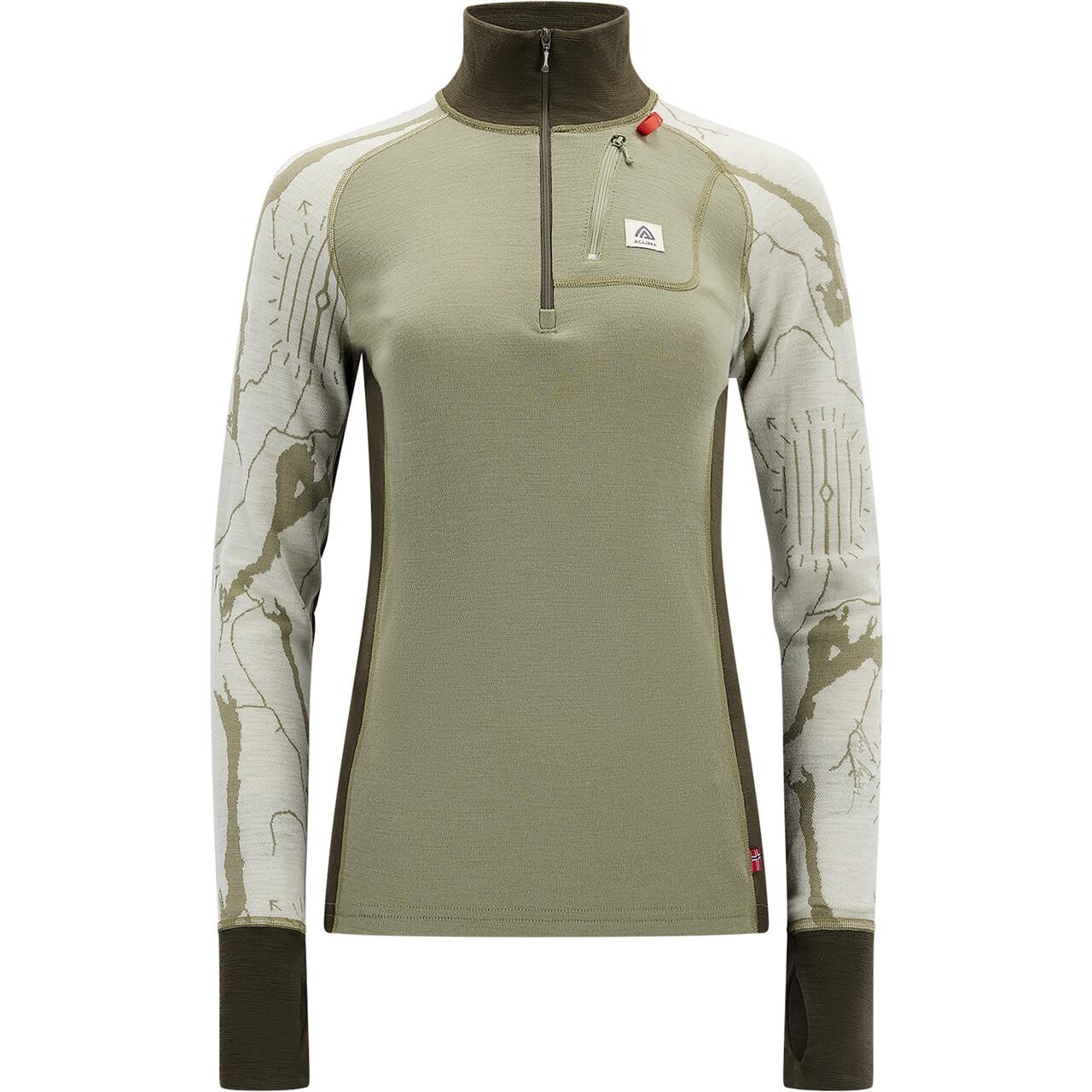 Aclima Womens WarmWool Lars Monsen Polo (Hvid (NATURE FEMUNDEN) XX-large)