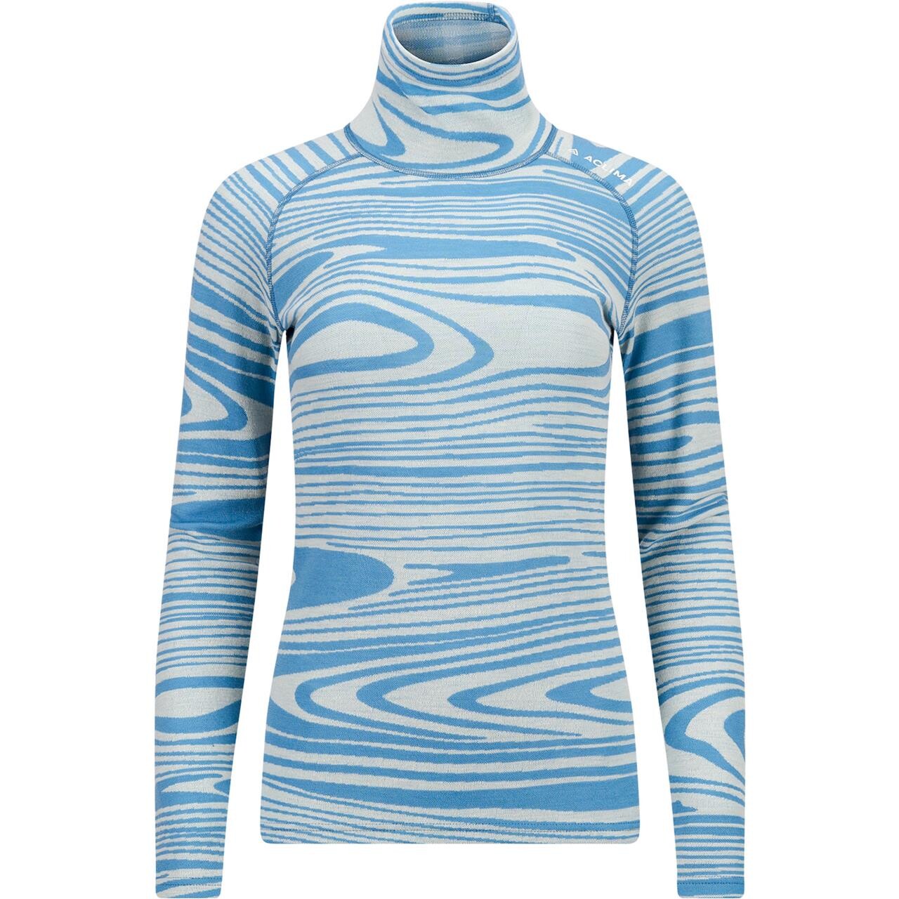 Aclima Womens WarmWool Motion Rollneck (Blå (NIAGARA MOTION) X-small)